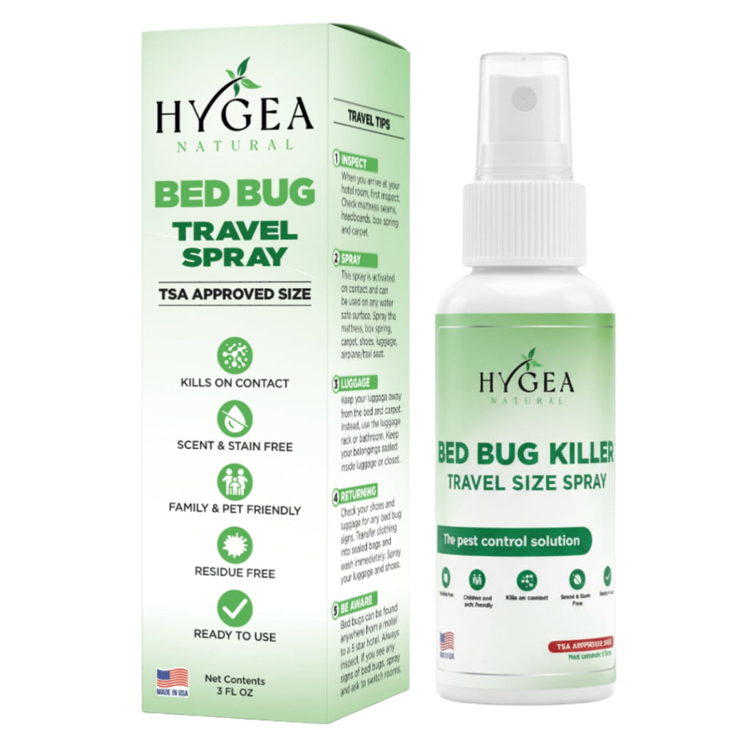 Bed Bug Spray Kit: 24oz for Home & Mattress, 3oz TSA Travel, Kid & Pet Safe