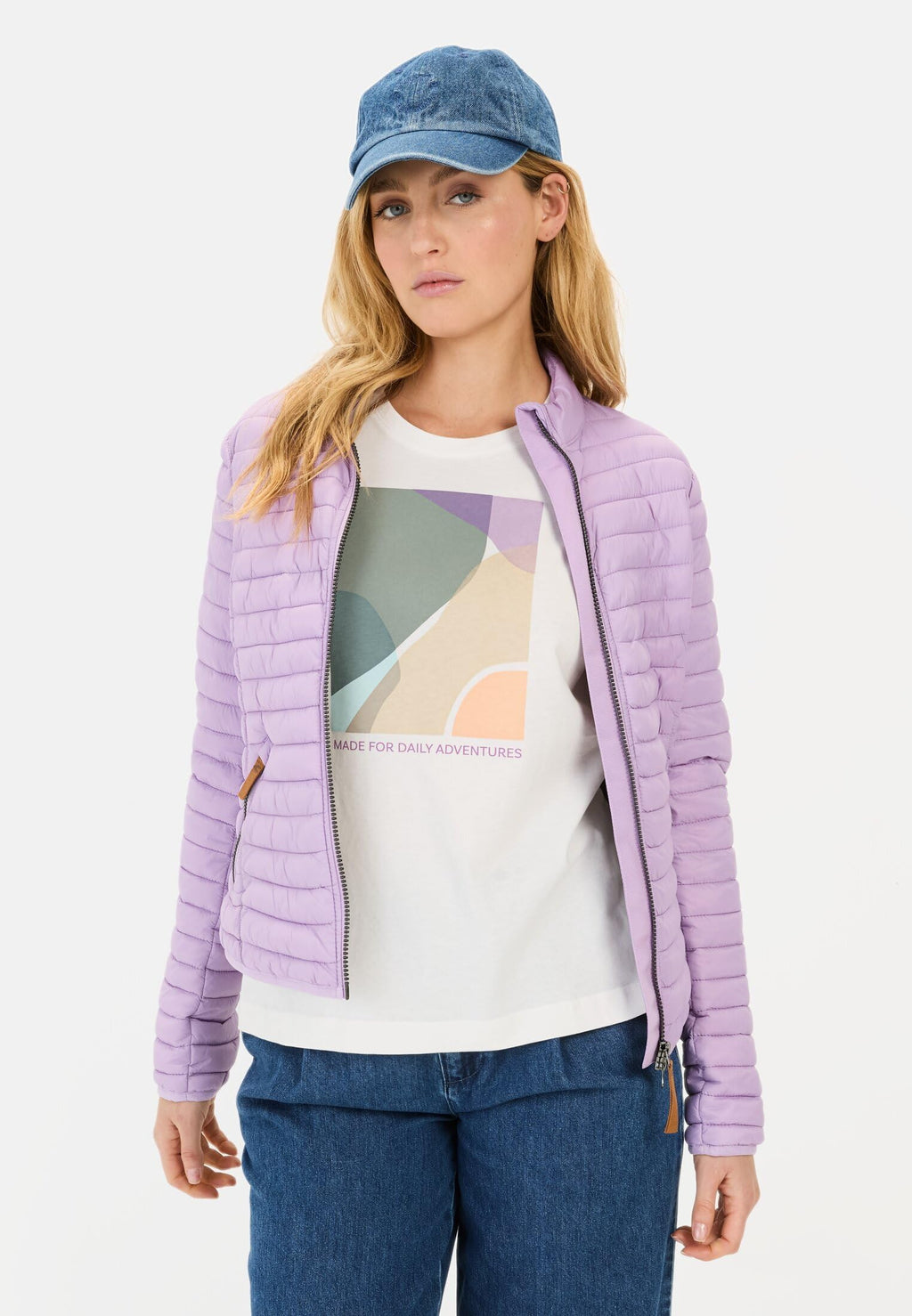 camel active 330680-5e50 Chaqueta, Morado, 46 Mujeres