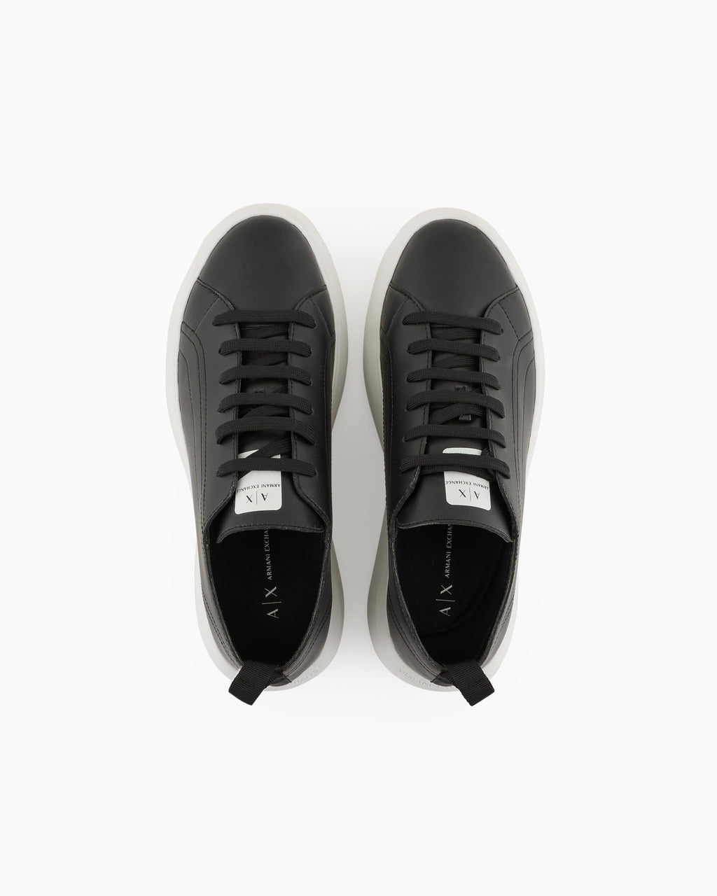 Armani Exchange Zapatillas de Piel Solid Negro