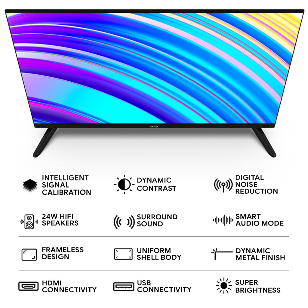 Acer 80 cm(32 inches) Advanced N series HD LED TV AR32NSV53HDFL (Black)