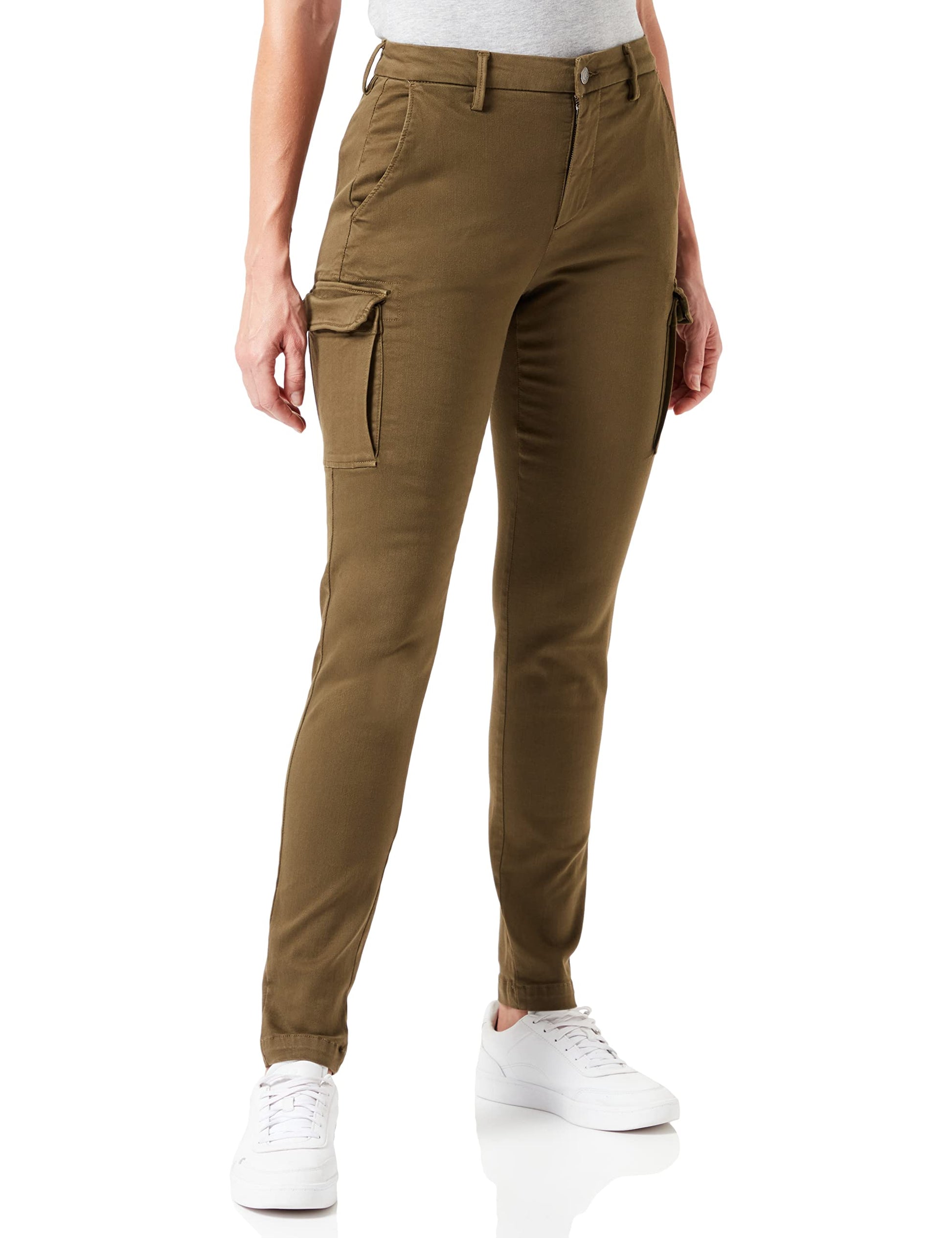 REPLAY Lailah Jeans, 238 Verde Militar, 28W x 30L para Mujer