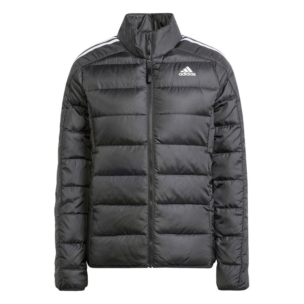 adidas Mujer Essentials 3-Stripes Light Down Jacket, Black, XS