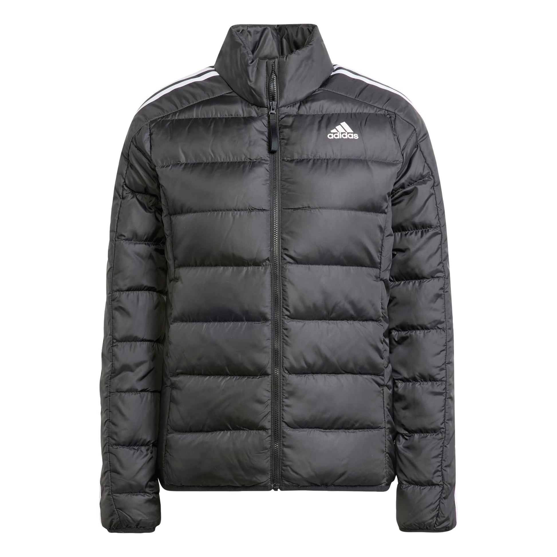 adidas Mujer Essentials 3-Stripes Light Down Jacket, Black, XS