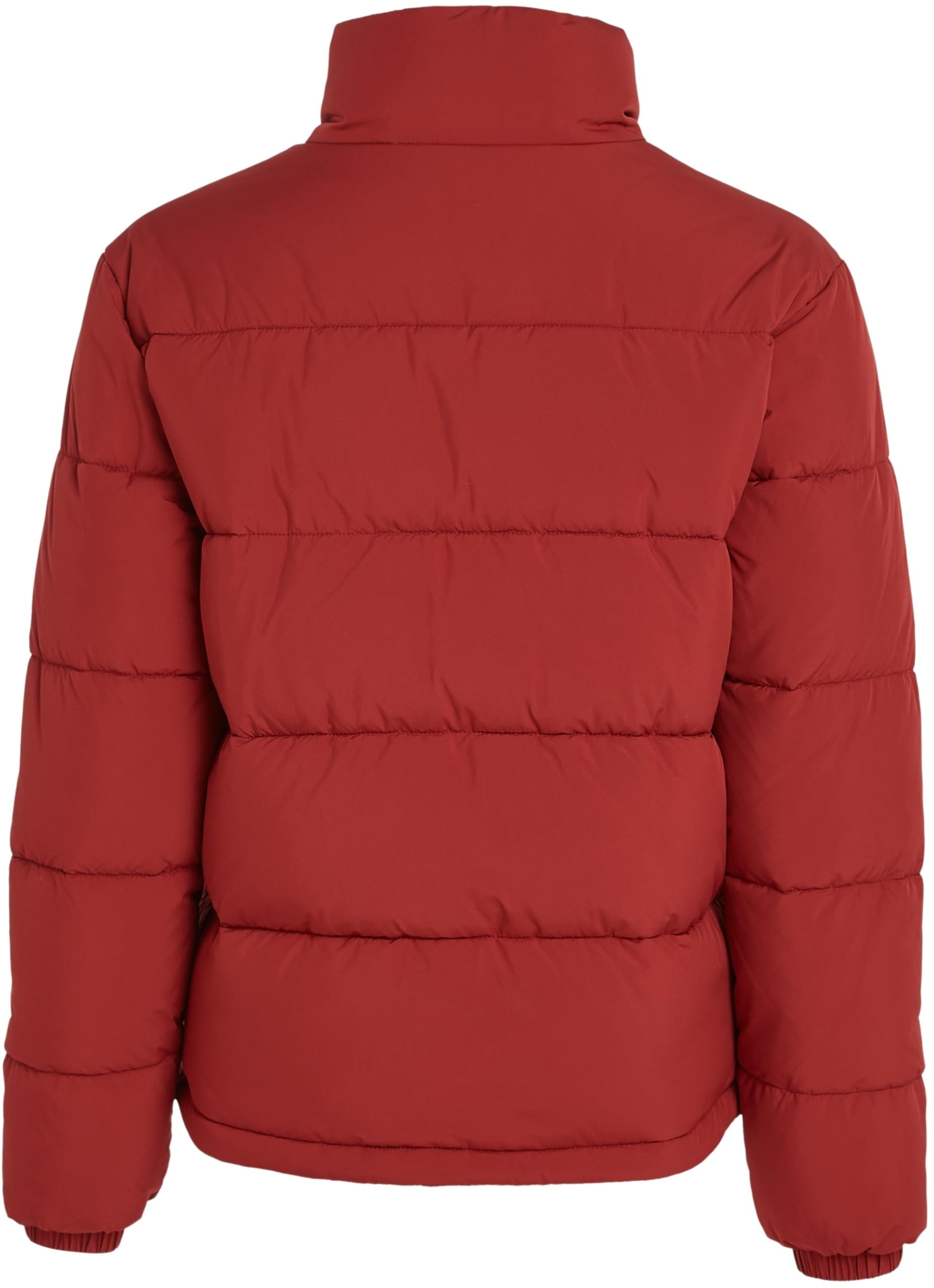 Tommy Jeans Cazadora Acolchada Mujer Essential Puffer con Cuello Alto, Rojo (Regatta Red), L