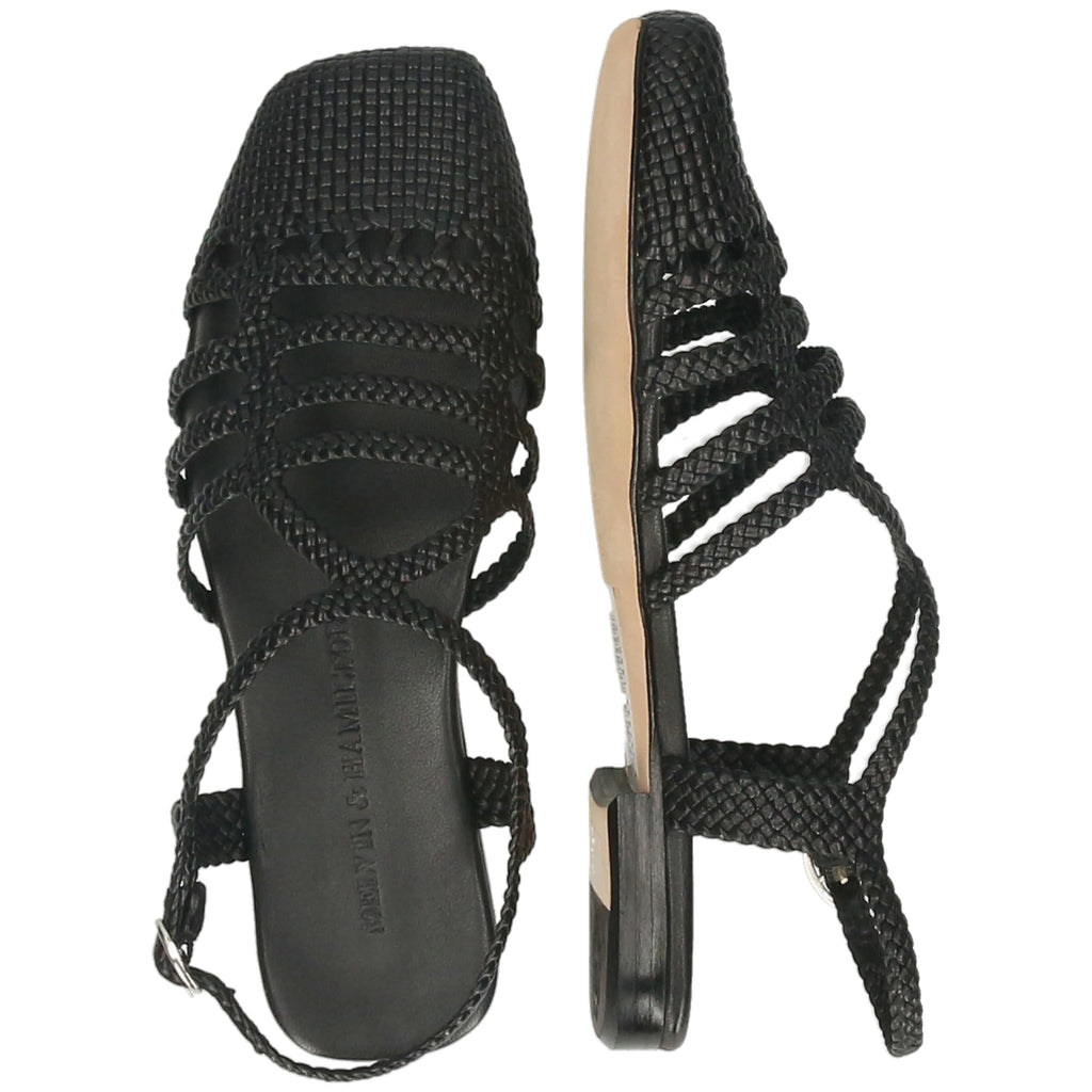 Melvin & Hamilton Sandrine 4, Sandalia Mujer, Negro, 41 EU