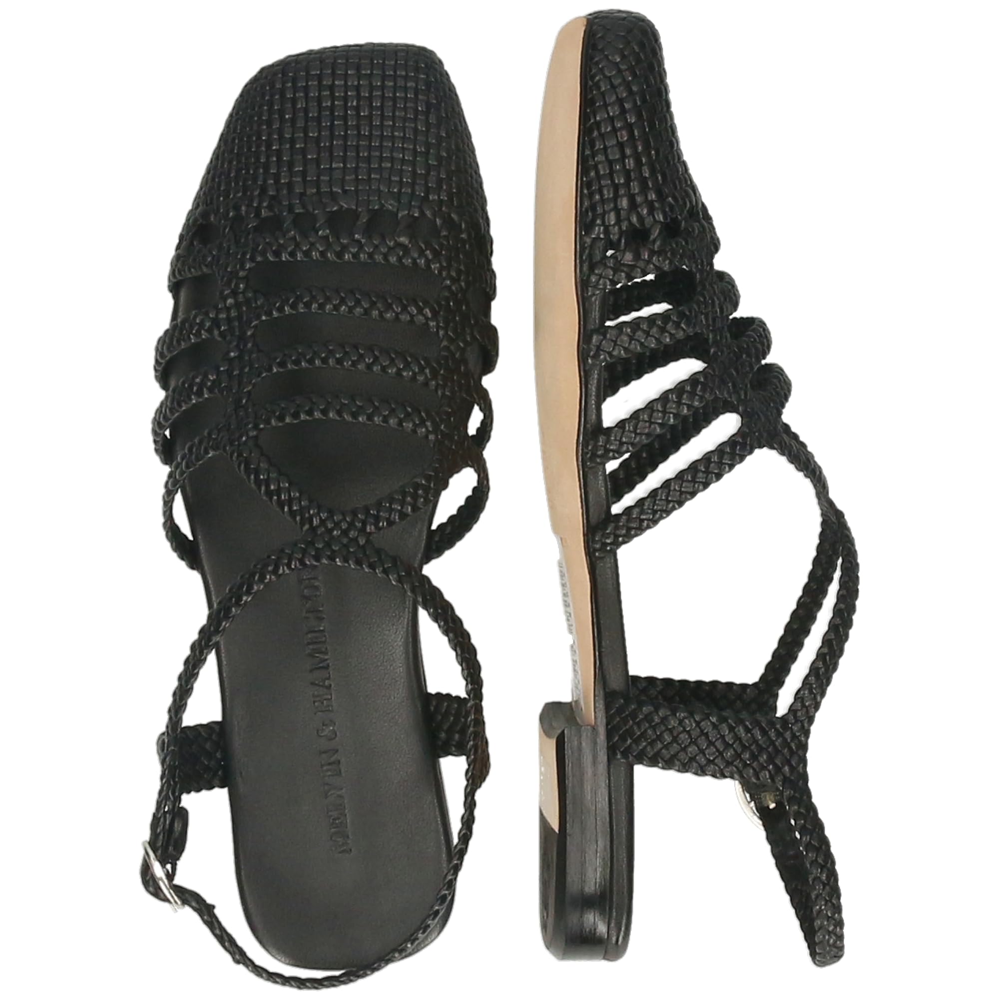 Melvin & Hamilton Sandrine 4, Sandalia Mujer, Negro, 41 EU