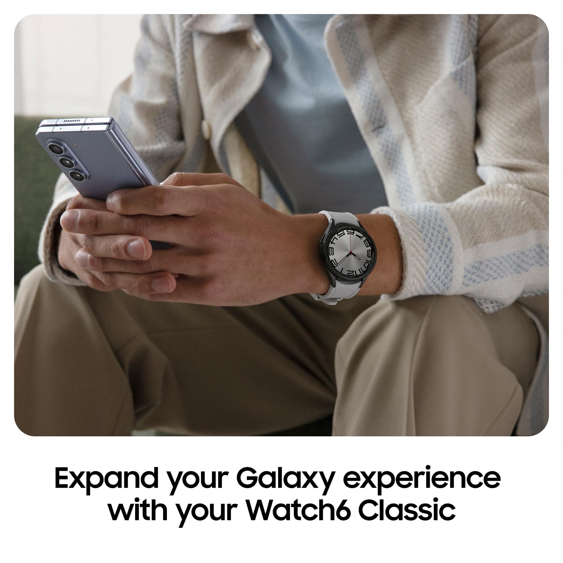 Samsung Galaxy Watch6 Classic Smart Watch, Fitness Tracker, LTE, 47mm, Black, 3 Year Extended Warranty (UK Version)