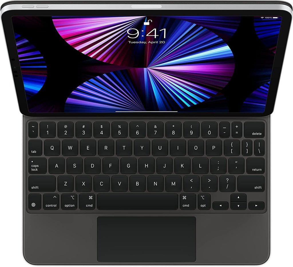 Apple Magic Keyboard: iPad Keyboard case for iPad Pro 11-inch (1st, 2nd, 3rd, 4th gen) and iPad Air (4th, 5th gen, and M2), Great Typing Experience, Built-in trackpad, Russian - Black