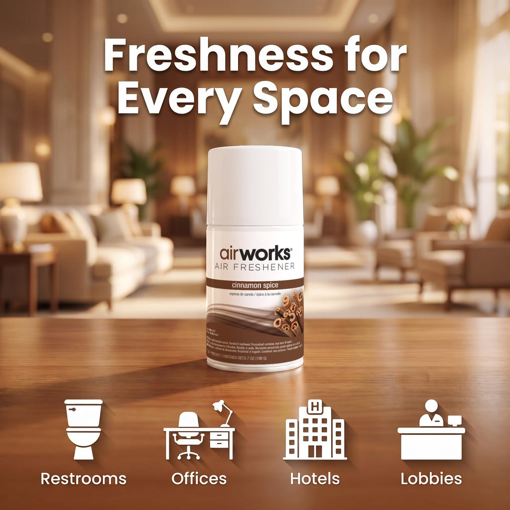 Hospeco Hospeco Health Gards 07906 Cinnamon Metered Aerosol Air Freshener, 7 oz Can (Case of 12)