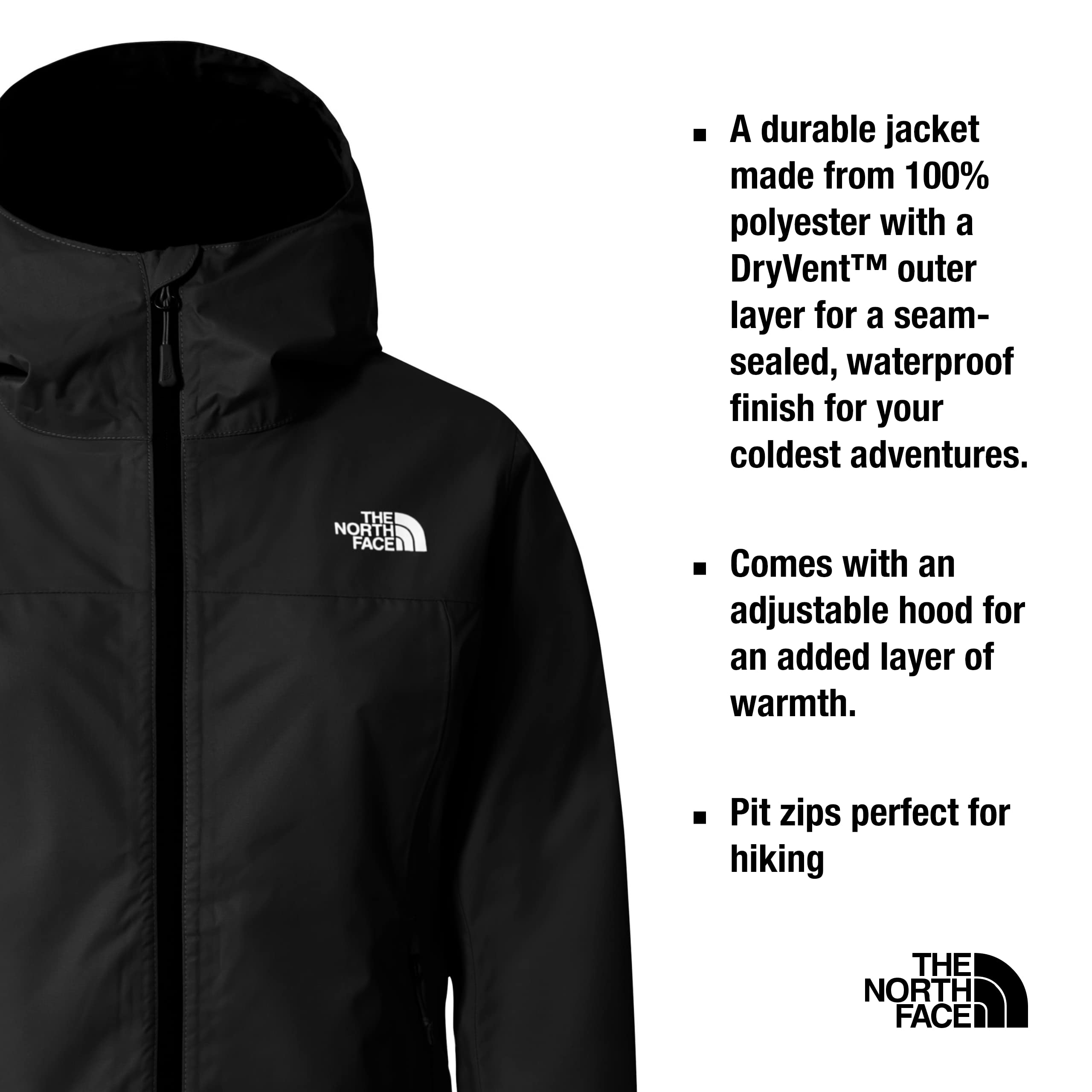 THE NORTH FACE - Chaqueta Fornet para Mujer - TNF BLACK, XL