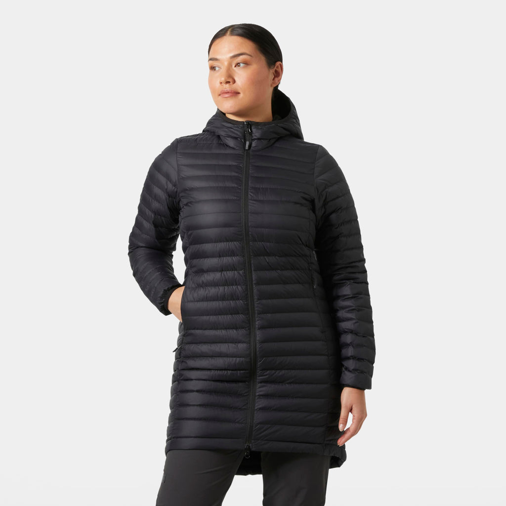Helly Hansen W Sirdal Long Insulator, Chaqueta Mujer, Negro (Black), M