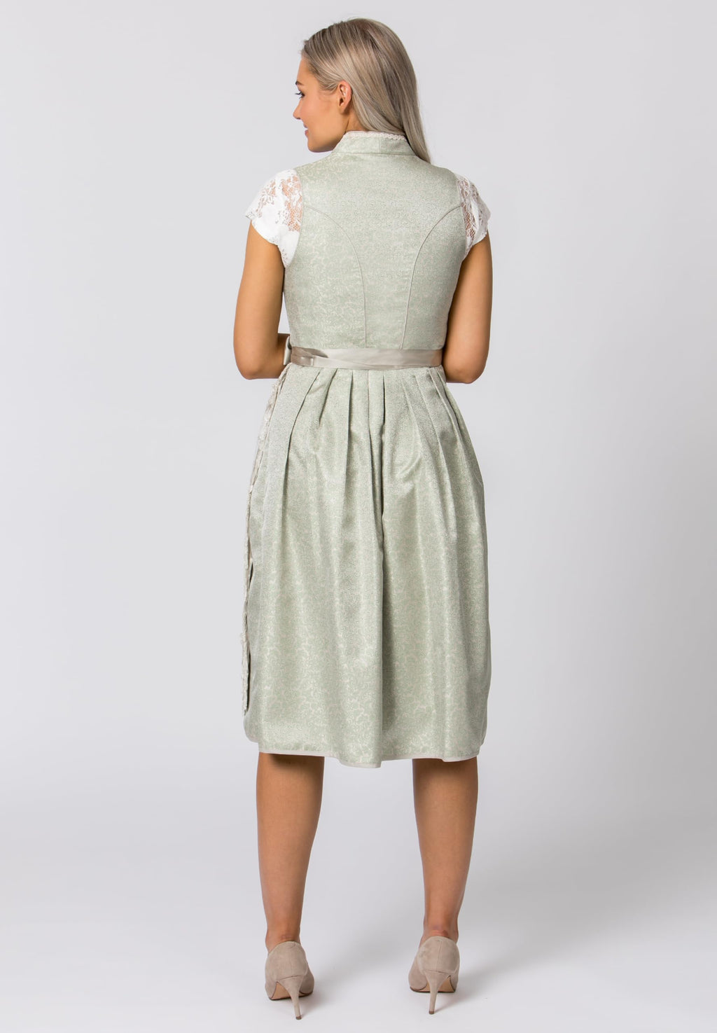 Stockerpoint Dirndl Jane Vestido para ocasión Especial, Salvia, 42 para Mujer