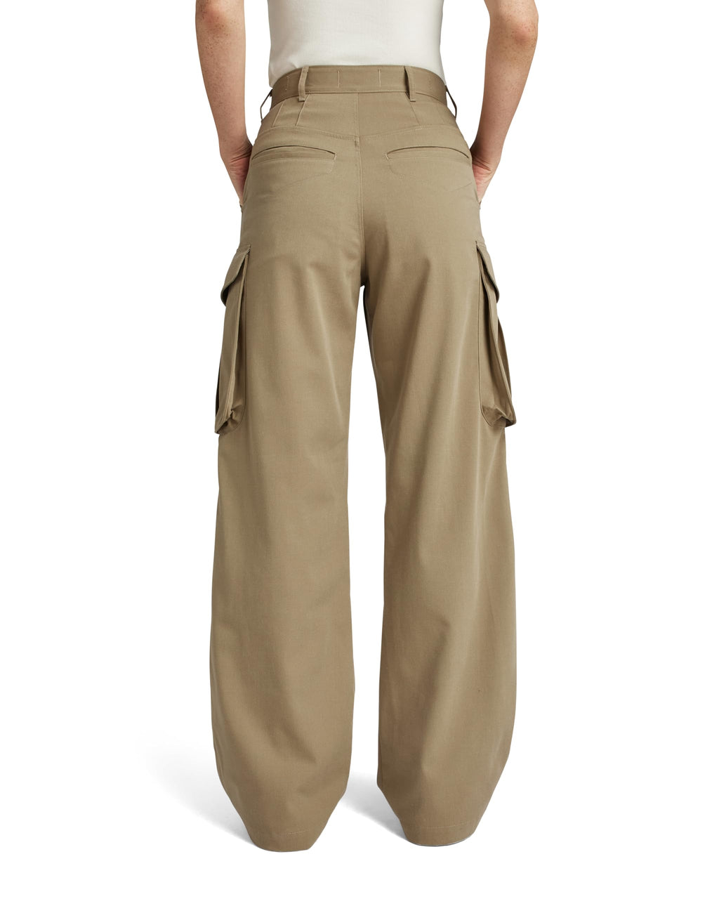 G-STAR para Mujer High Waist Cargo Pants, Beige (Safari D24401-d401-b444), 27W / 30L