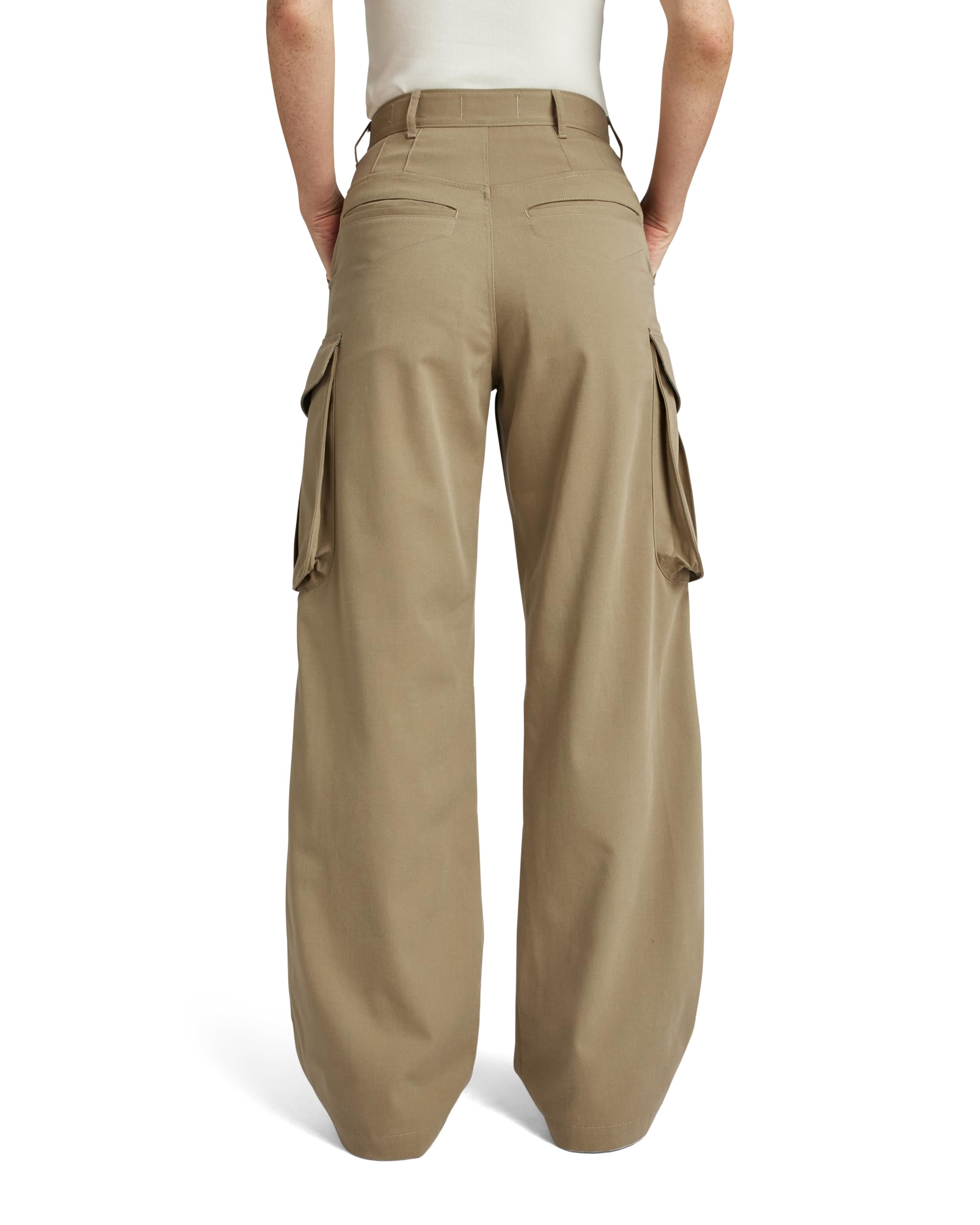 G-STAR para Mujer High Waist Cargo Pants, Beige (Safari D24401-d401-b444), 27W / 30L