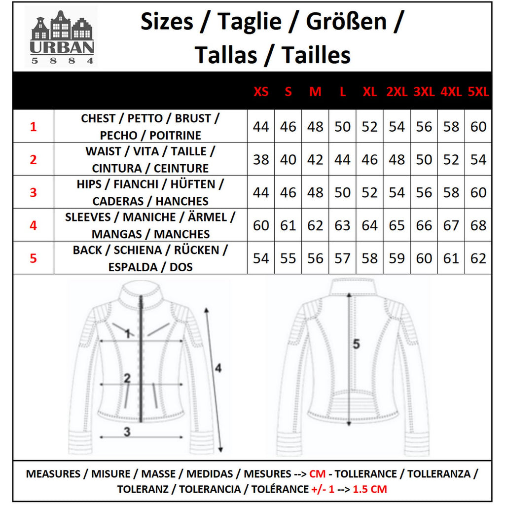 URBAN 5884 Chaqueta de Cuero para Mujer, Chaqueta de Auténtica Piel de Cordero, Corta y Ajustada, Cuero Liso y Suave, Negro, L