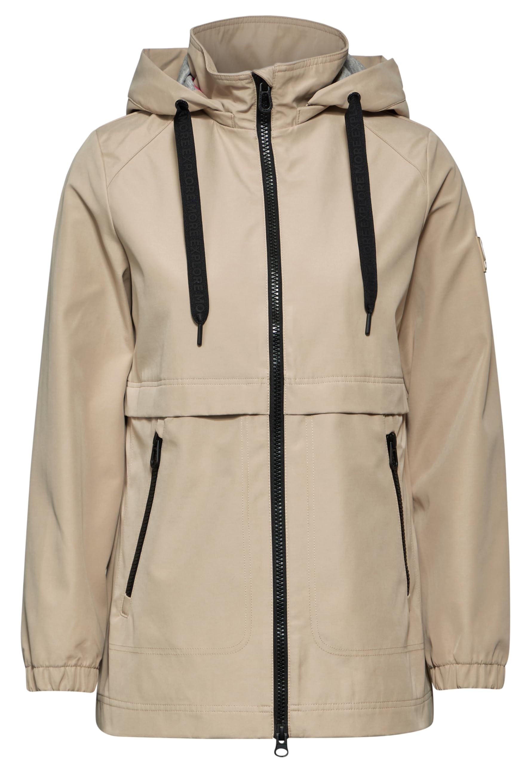 CECIL B201947 Chaqueta de Trinchera Corta, Creamy Almond Beige, M Mujeres