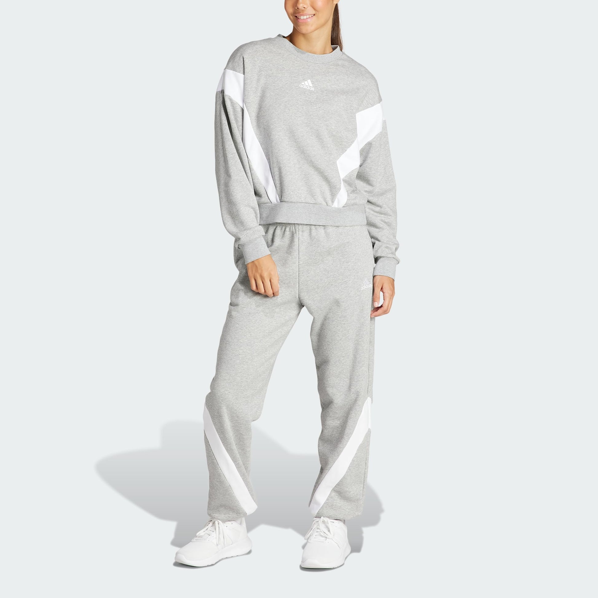 adidas Mujer Laziday Track Suit, Medium Grey Heather, L