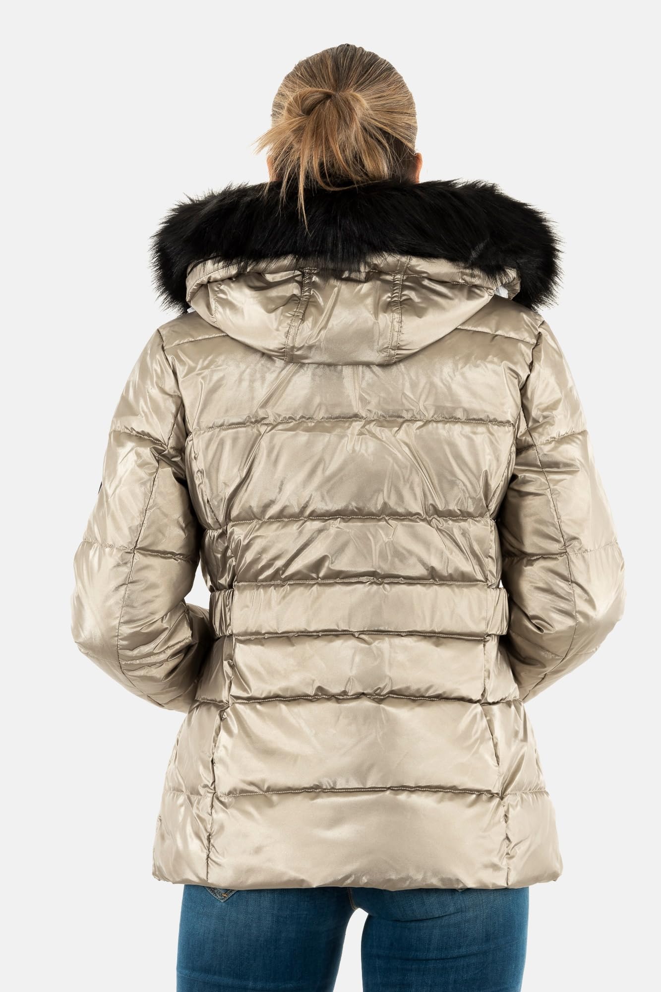 Morgan 242-geliam Chaqueta de Plumas, Mordoré, 36 para Mujer