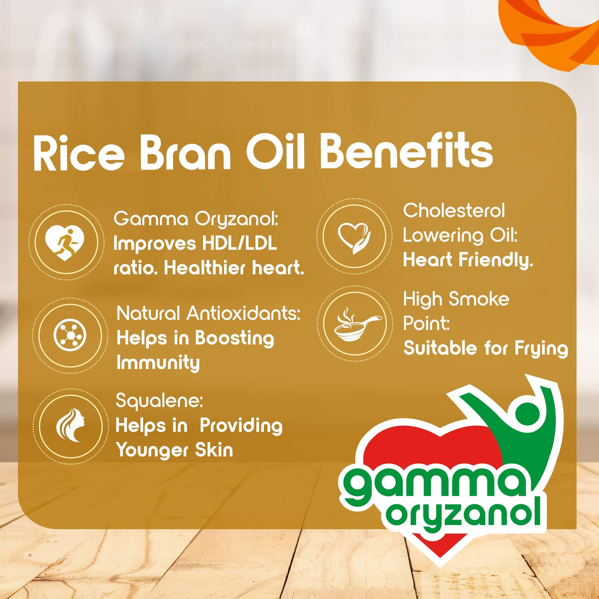 Fortune Rice Bran Health Oil, Cooking Oil for Healthier Heart, 5l Jar