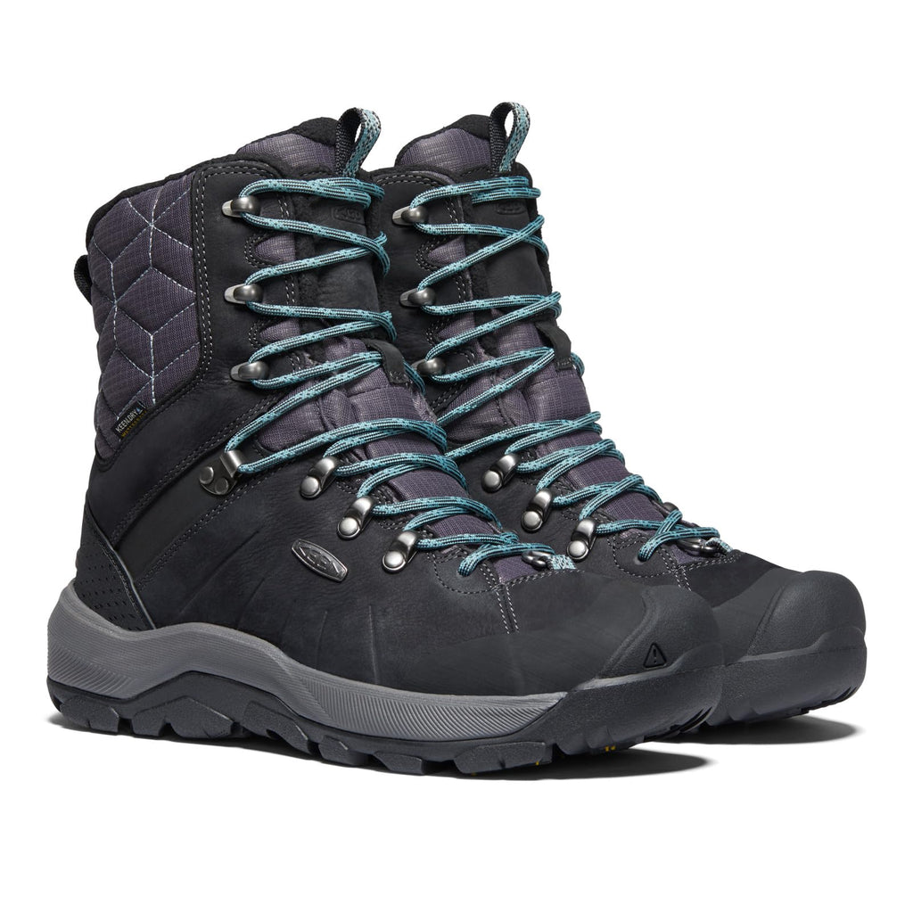 KEEN Revel 4 High Polar, Botas de Nieve Mujer, Negro (Black/North Atlantic), 36 EU