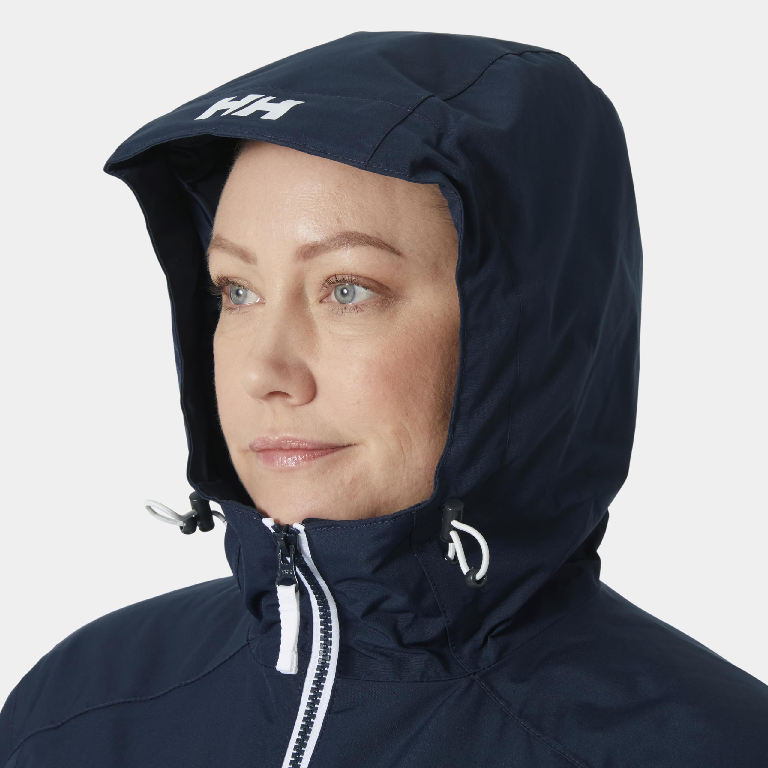 Helly Hansen Mujer Chubasquero Largo Belfast, S, Azul marino