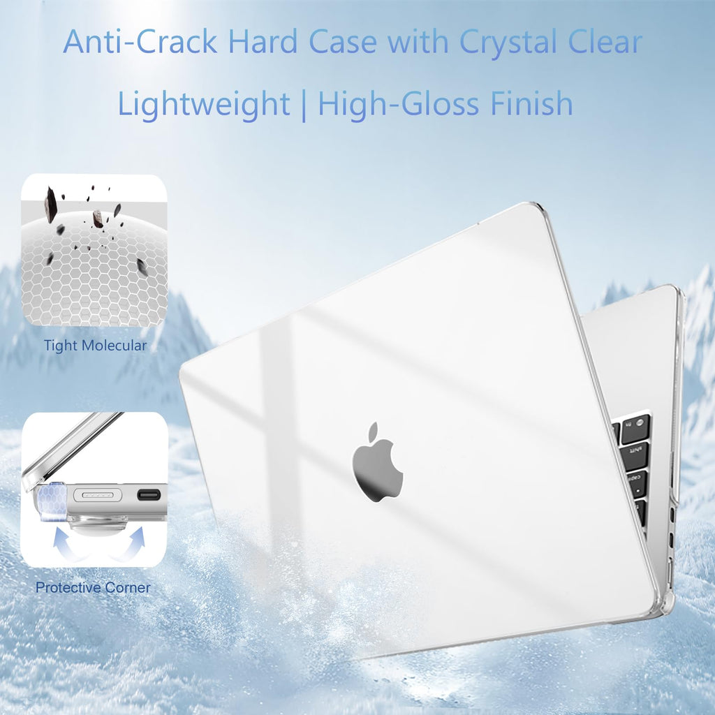 MOSISO Compatible with MacBook Air 13 inch Case M5 2026 M4 M3 M2 2025-2022
