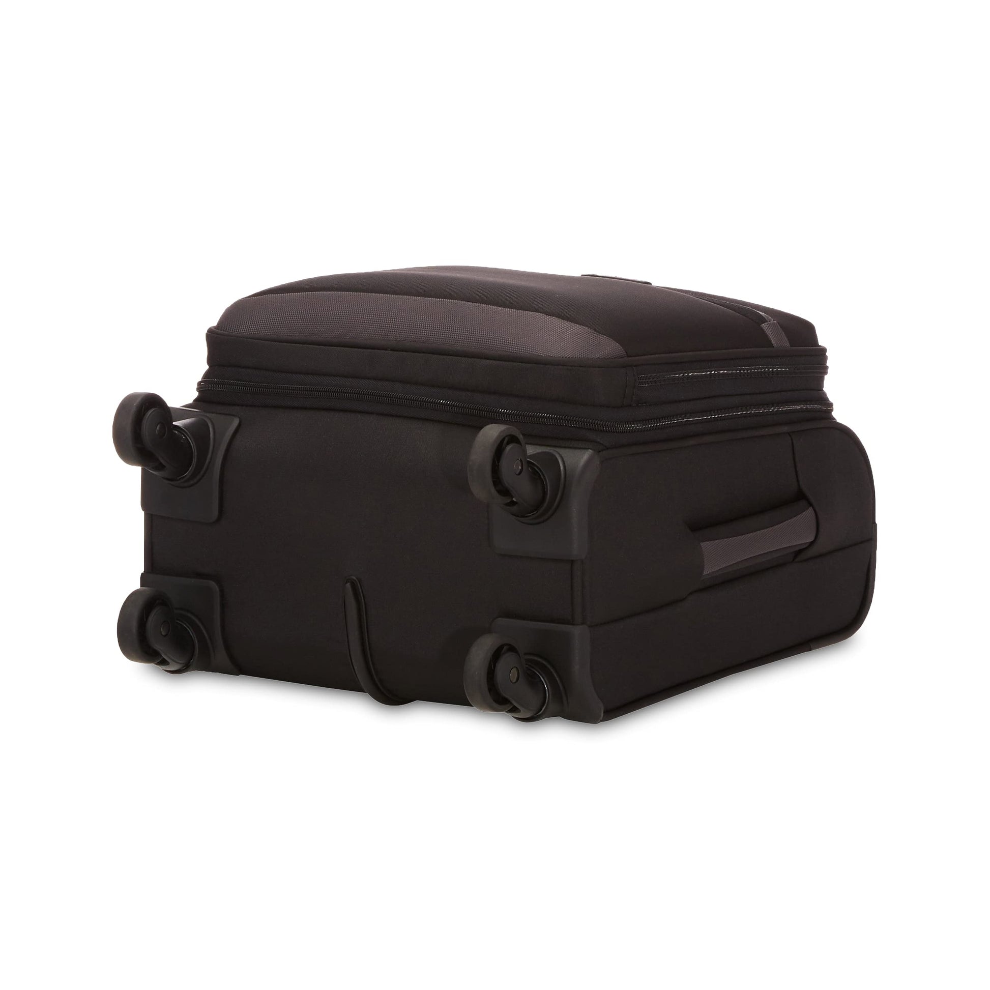 Amazon Basics Softside Carry-On Spinner Luggage Suitcase - 18 Inch (45cm), Black