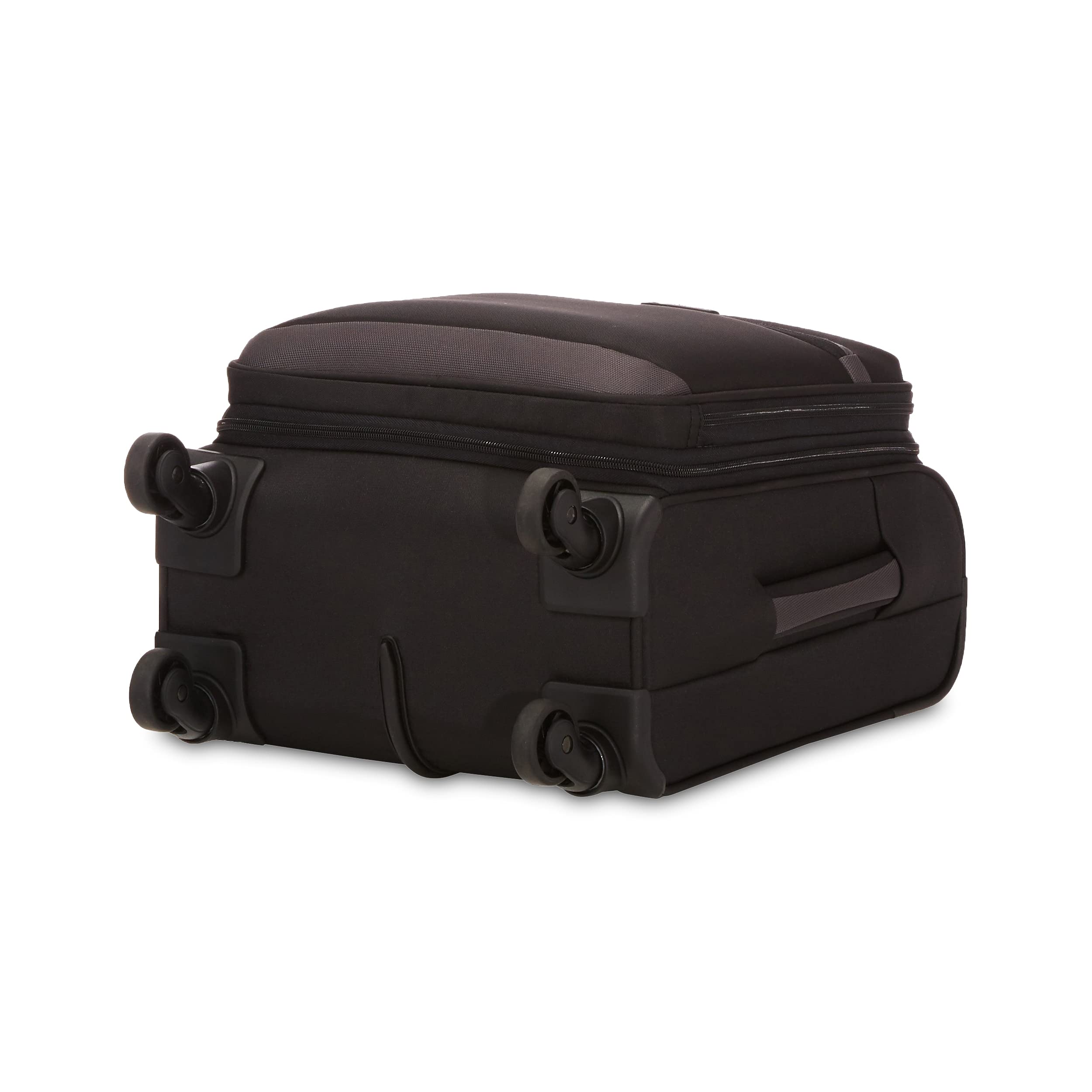 Amazon Basics Softside Carry-On Spinner Luggage Suitcase - 18 Inch (45cm), Black