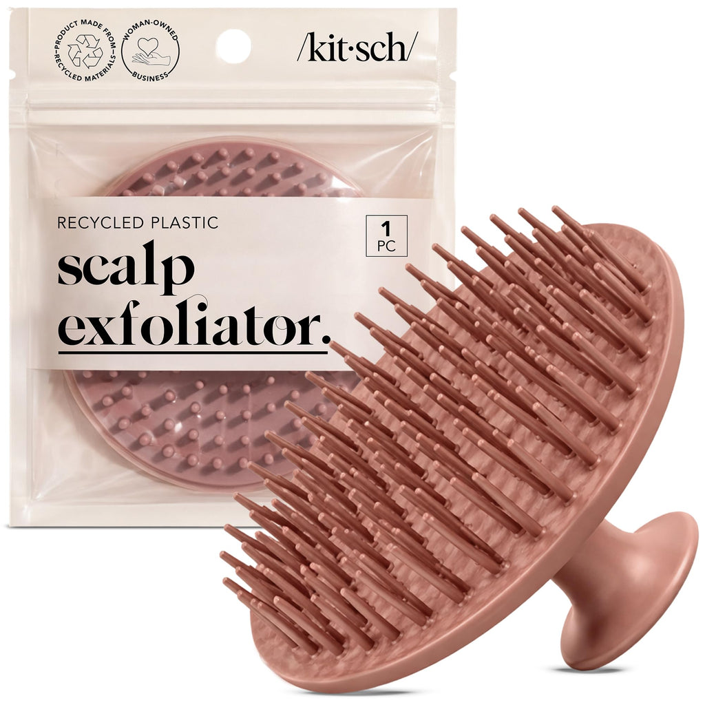 Kitsch Scalp Massager for Hair Care - Shampoo Brush Scalps - Terracotta
