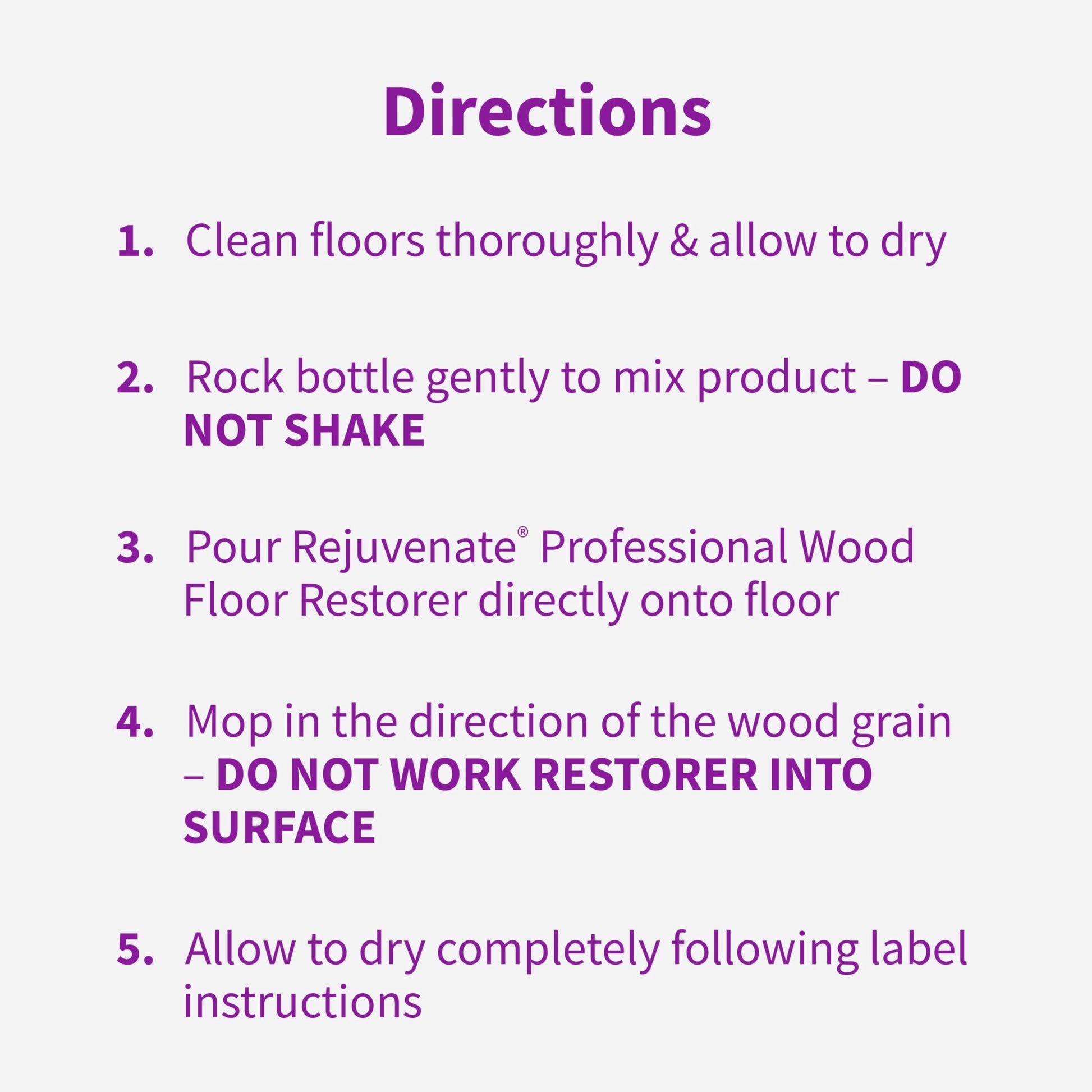 Rejuvenate Professional Wood Floor Restorer 1 Gal, Gloss Finish