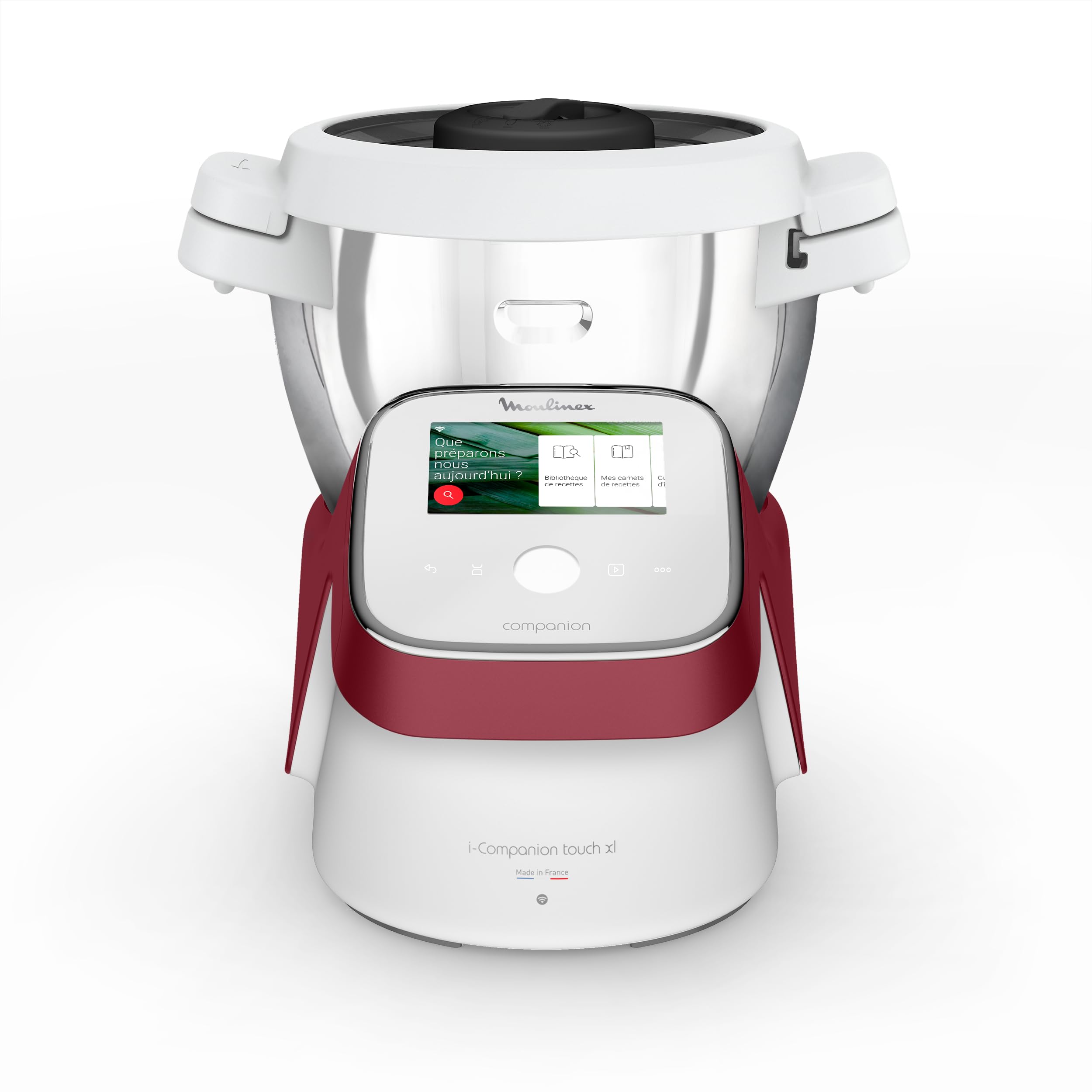 Moulinex I-Companion Touch XL HF9345 Robot de cocina de 3.5 L, acero inoxidable, 14 programas automáticos, wifi, pantalla táctil, 6 accesorios incluidos, apto lavavajillas, app libro recetas