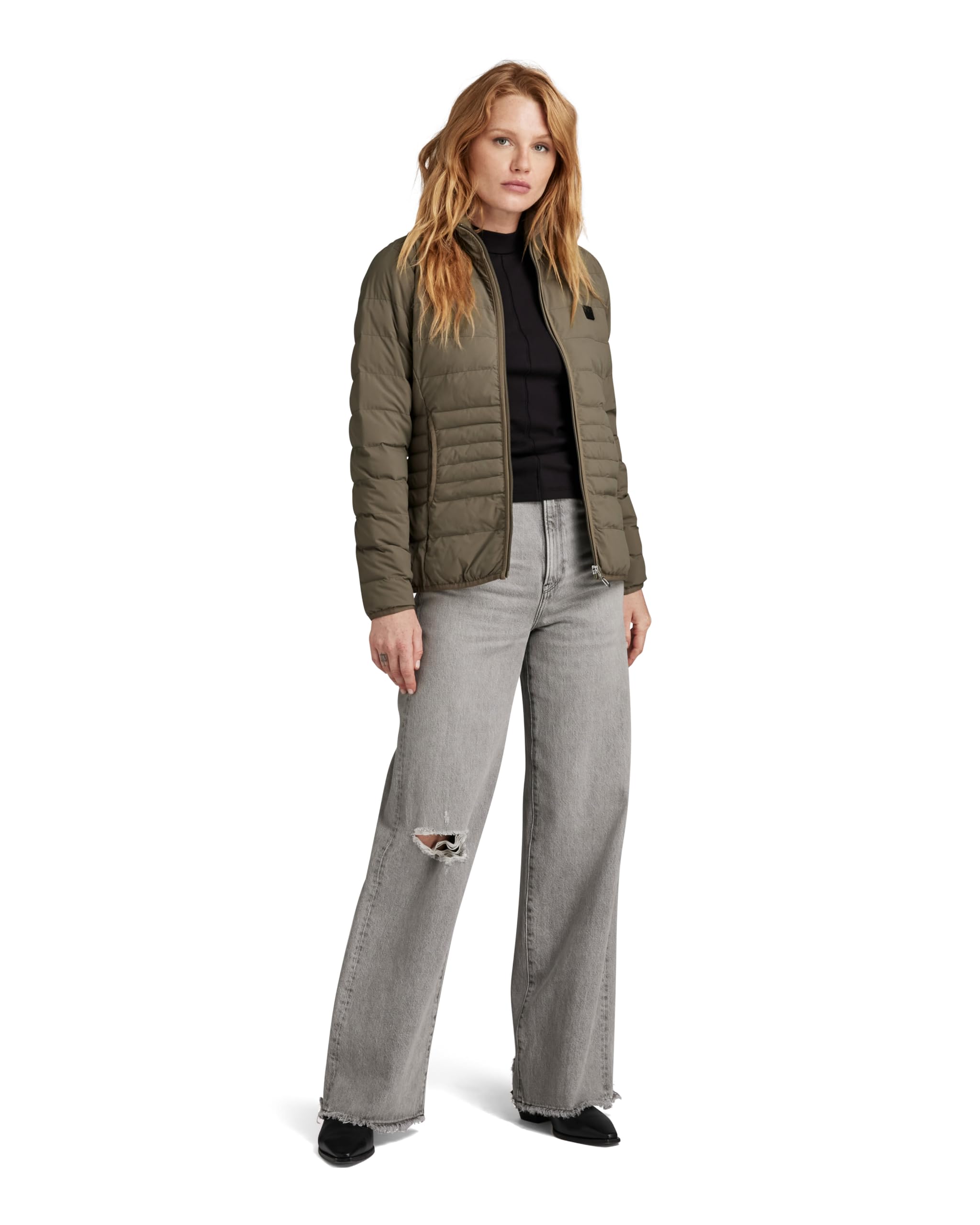 G-STAR Para Mujer Chaqueta Packable Light Weight Padded, Marrón (turf D24260-B958-273), M