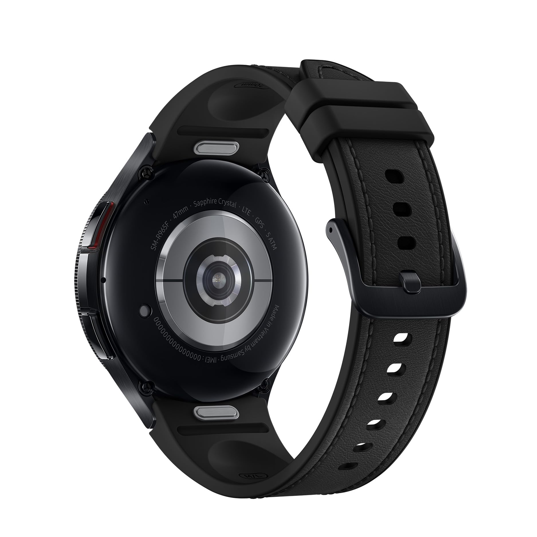 Samsung Galaxy Watch6 Classic Smart Watch, Fitness Tracker, LTE, 47mm, Black, 3 Year Extended Warranty (UK Version)