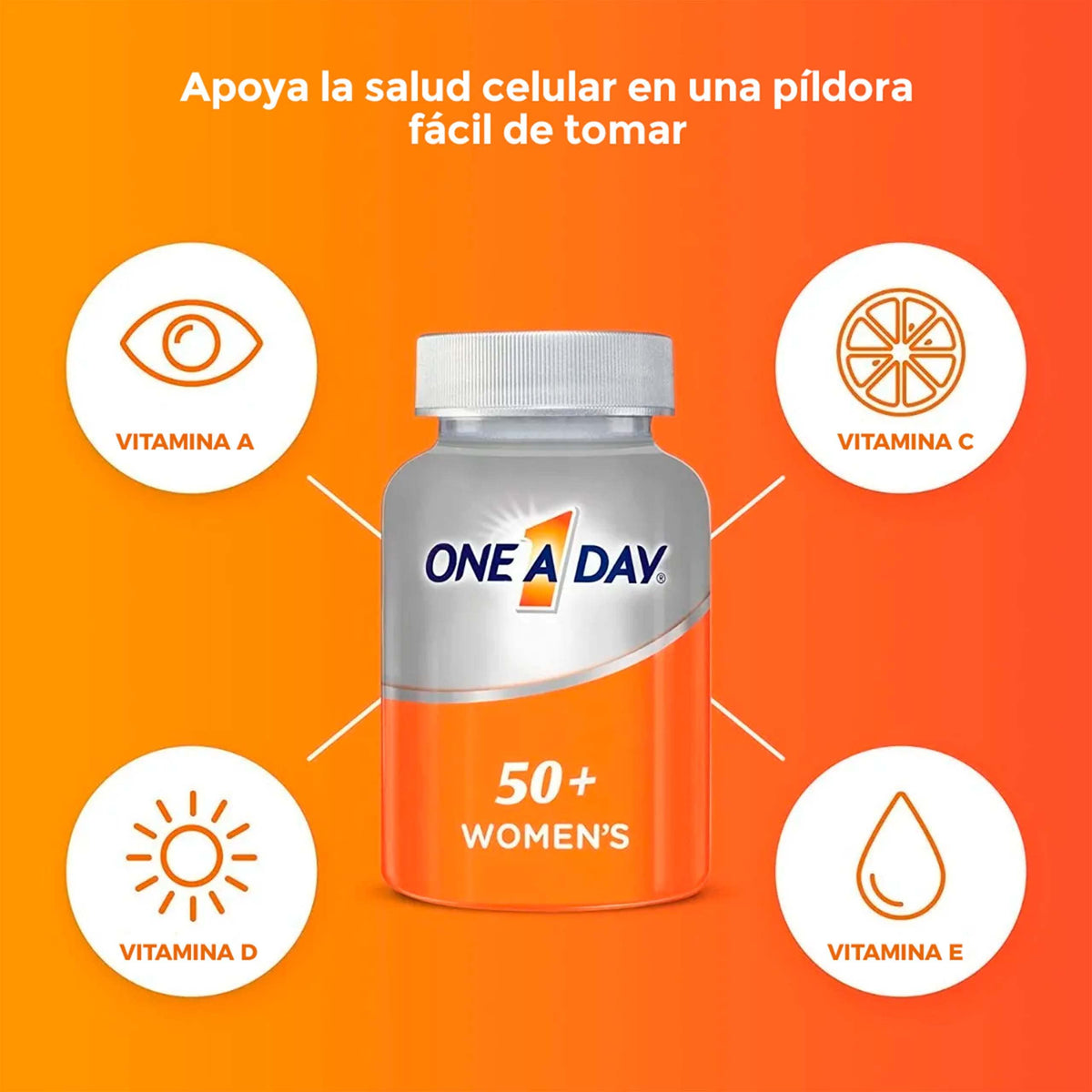 One A Day Women’s Multivitamin, Supplement with Vitamin A, C, D, E and Zinc for Immune Health Support, B12, Biotin, Calcium & More, Tablet 200 count