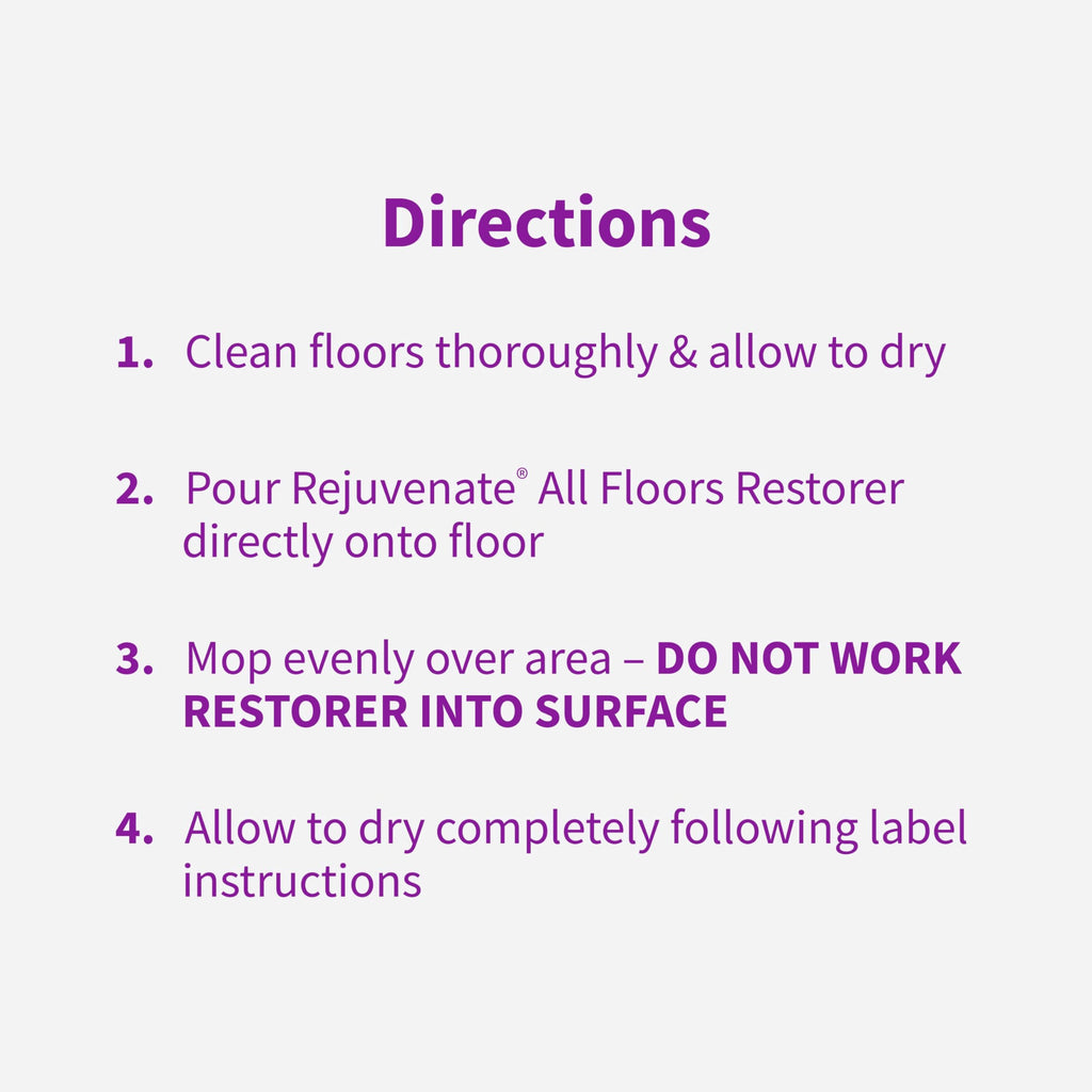 Rejuvenate All Floors Restorer 1 Gal, Fills Scratches, Shines & Protects