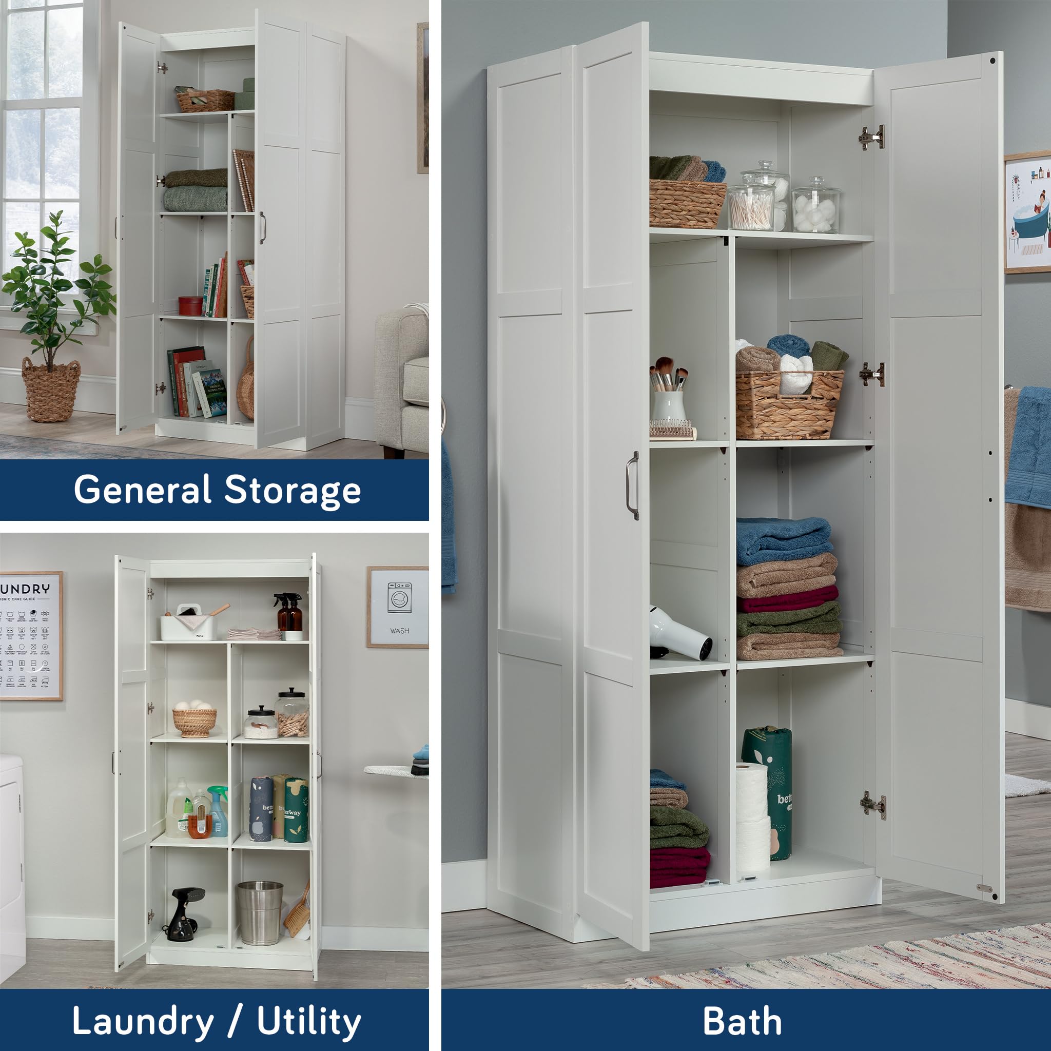 Sauder, Material Reciclado, Suave Color Blanco