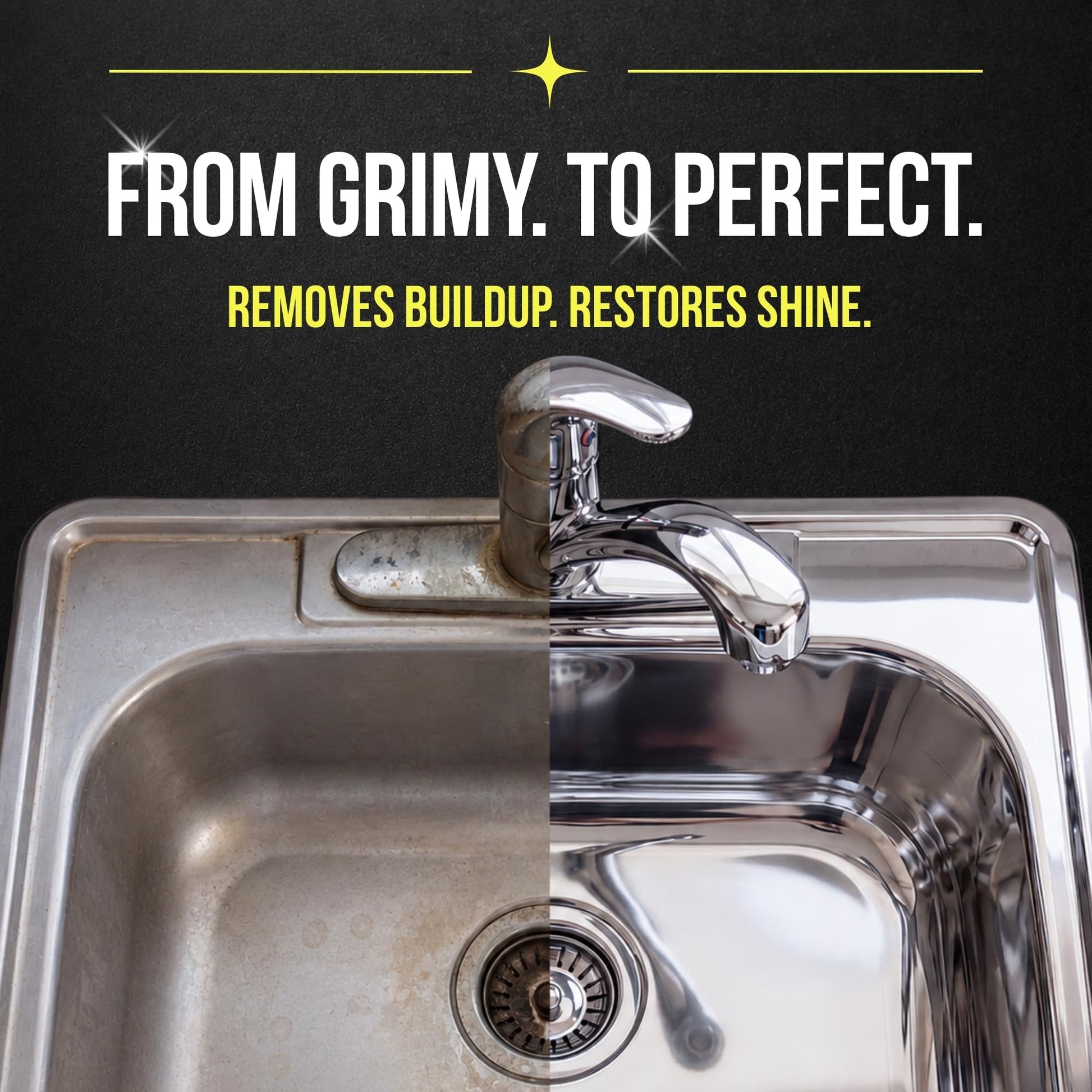 HOPE'S Perfect Sink 8.5 oz Sink Cleaner and Polish, Restorative, Water-Repellant Formula, Stain Remover, Good for Brushed Stainless Steel, Cast Iron, Porcelain, Corian, Composite, 6 Pack