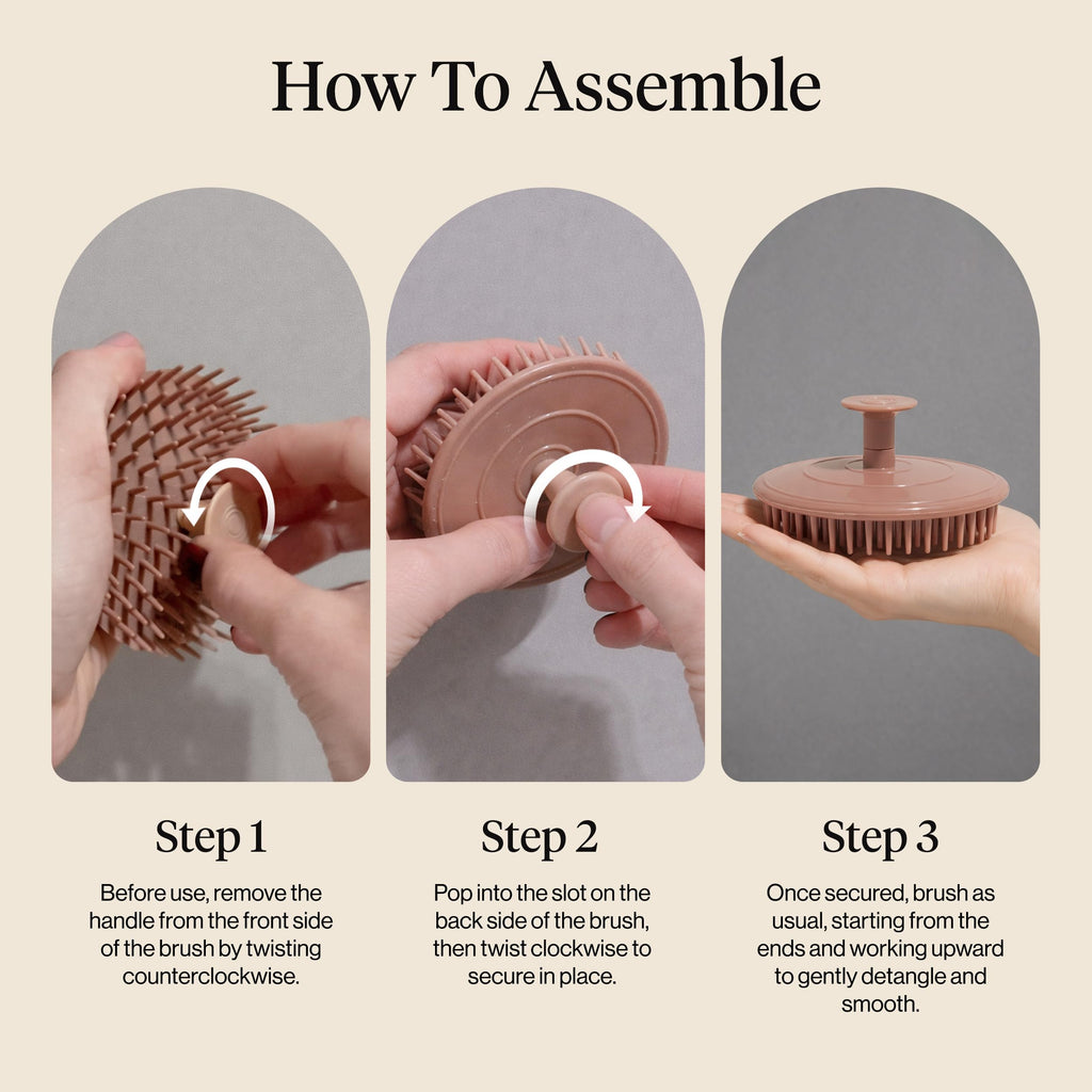 Kitsch Scalp Massager for Hair Care - Shampoo Brush Scalps - Terracotta