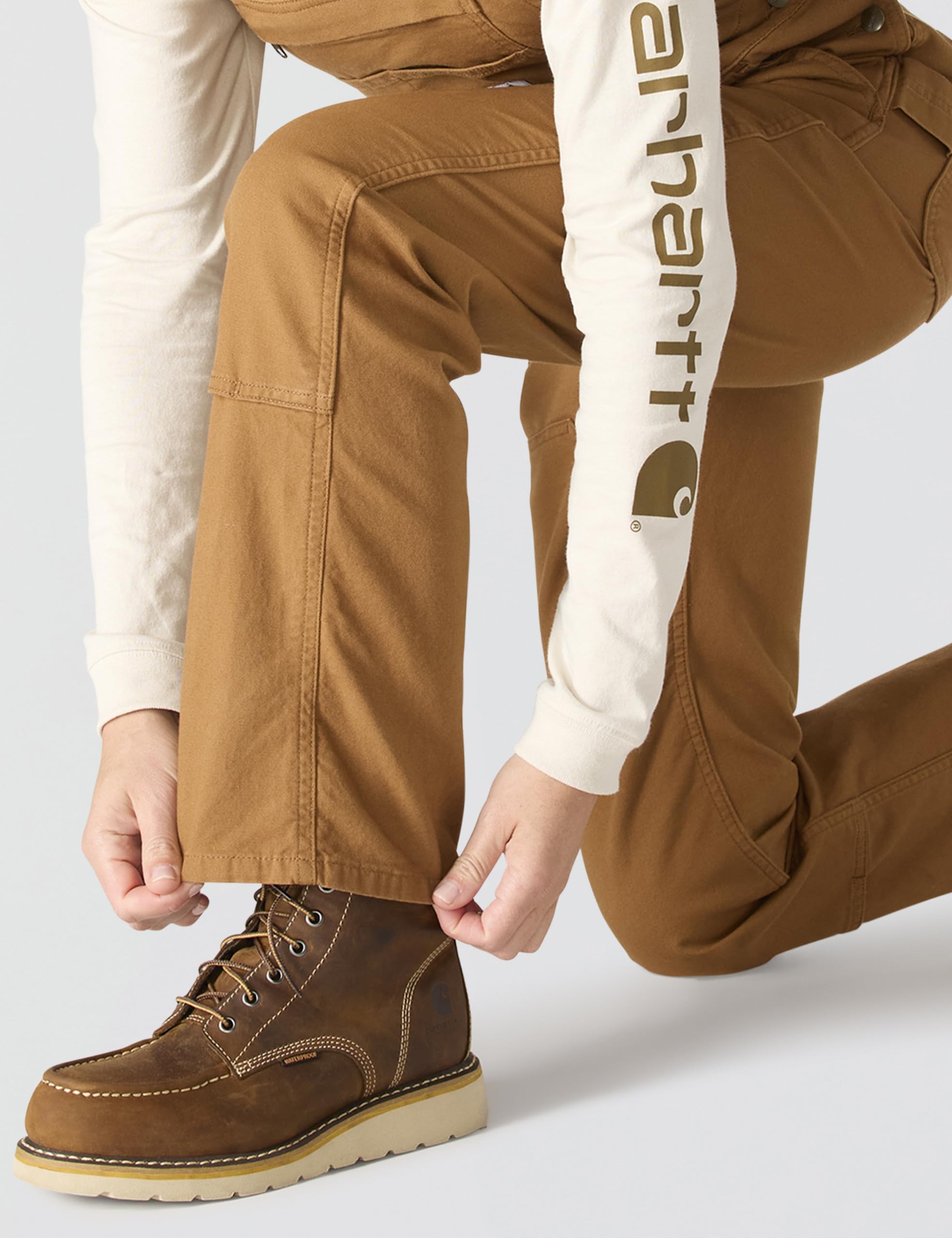 Carhartt Mono de trabajo en lona Rugged Flex, Loose Fit Para Mujer, Carhartt Brown, S