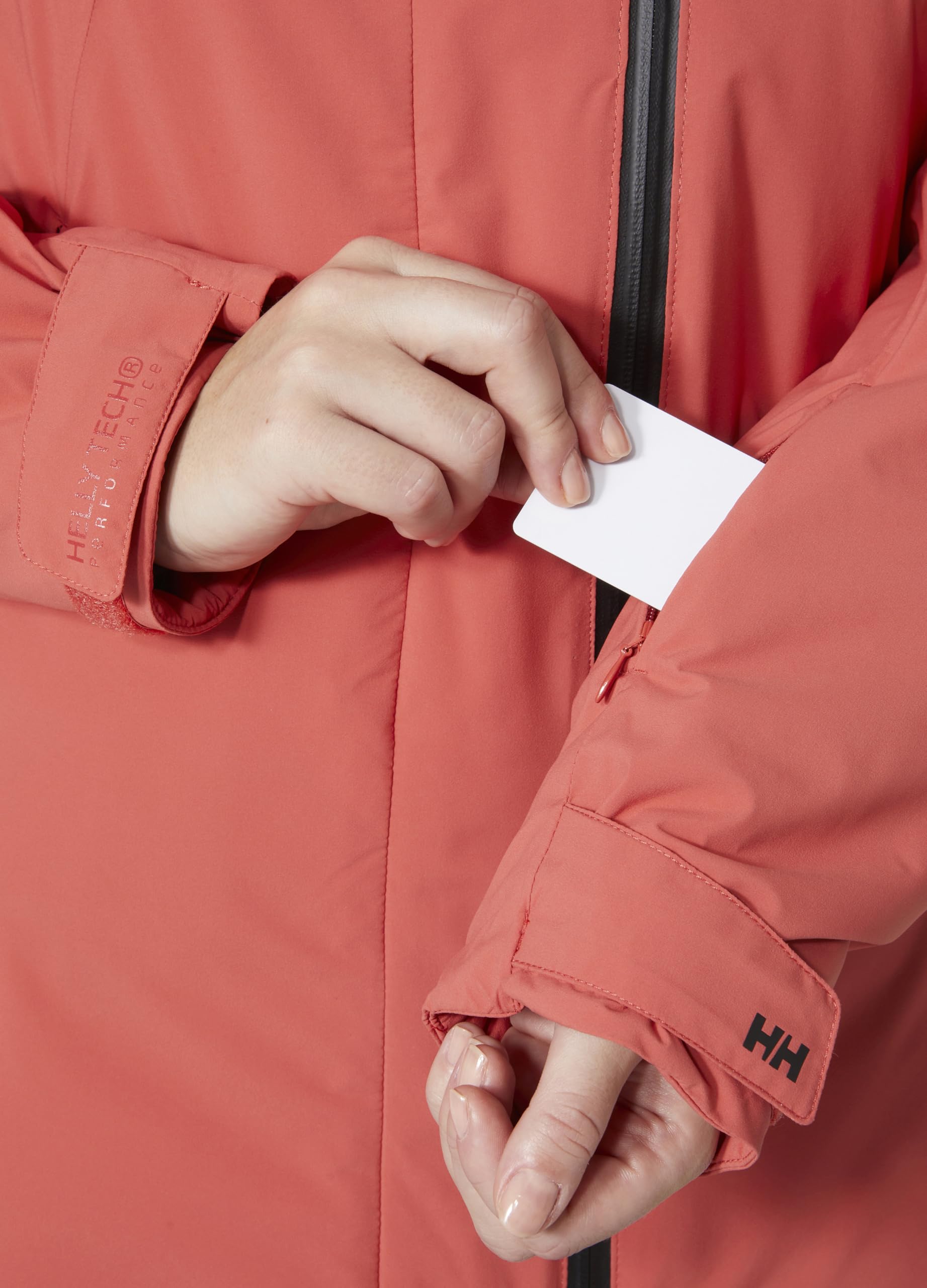 Helly-Hansen Womens W Nora Long Insulated Jacket, Rojo, XS