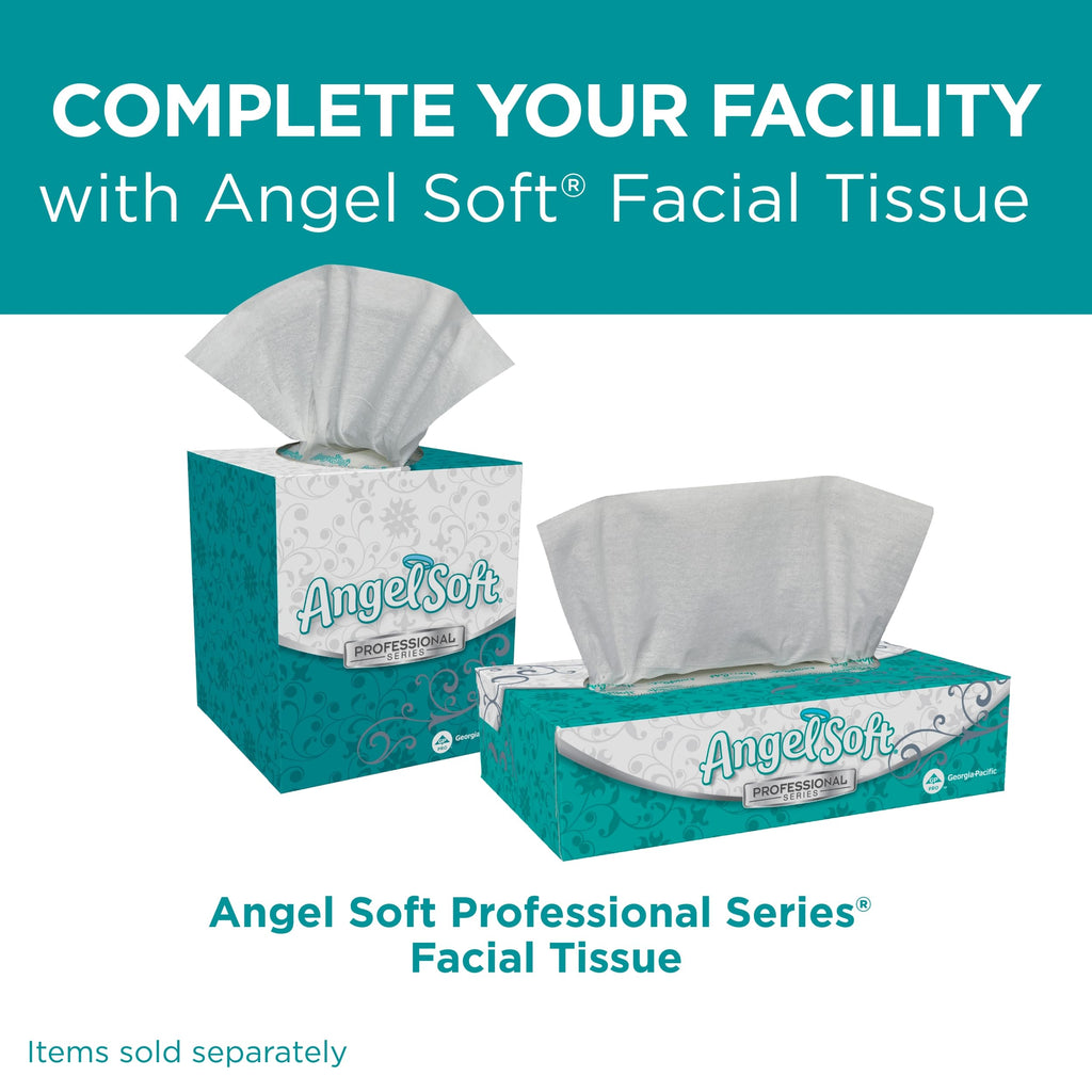 Angel Soft Professional Series by Georgia-Pacific PRO 2-Ply Embossed Toilet Paper, White, Individually Wrapped, 450 Sheets Per Roll, 20 Toilet Tissue Rolls Per Case, 16620