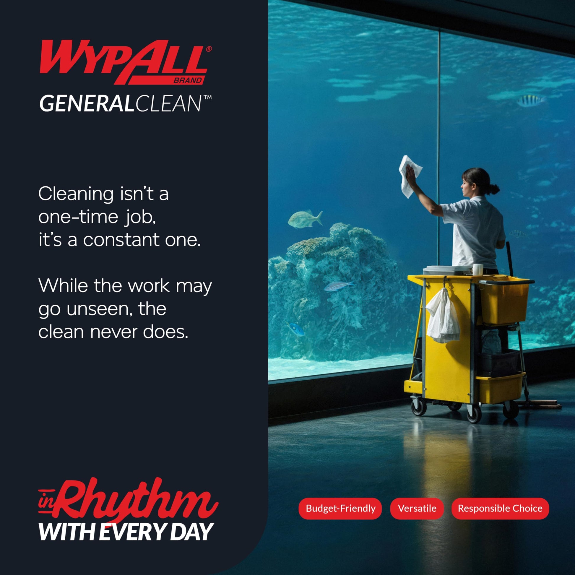 WypAll GeneralClean L30 Heavy Duty Cleaning Towels, 875 Sheets (05841)