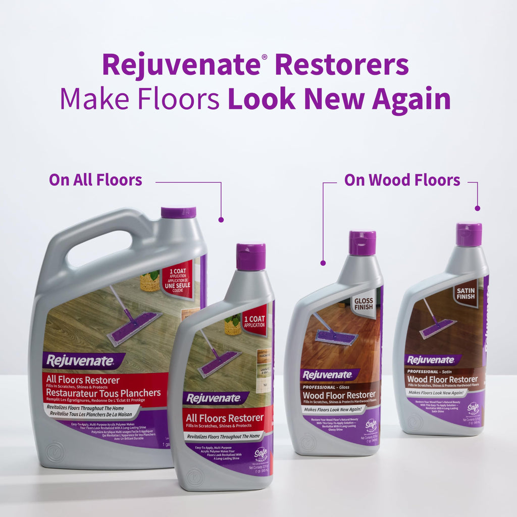 Rejuvenate All Floors Restorer 1 Gal, Fills Scratches, Shines & Protects
