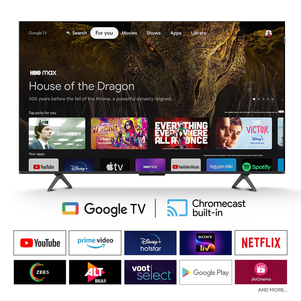 TCL 139 cm (55 Inches) 4K UHD Smart QD-Mini LED Google TV | 144Hz Refresh Rate | 3GB RAM | 46W Onkyo 2.1 | Upto 512+ Zones | IMAX Enhanced | 55Q6C