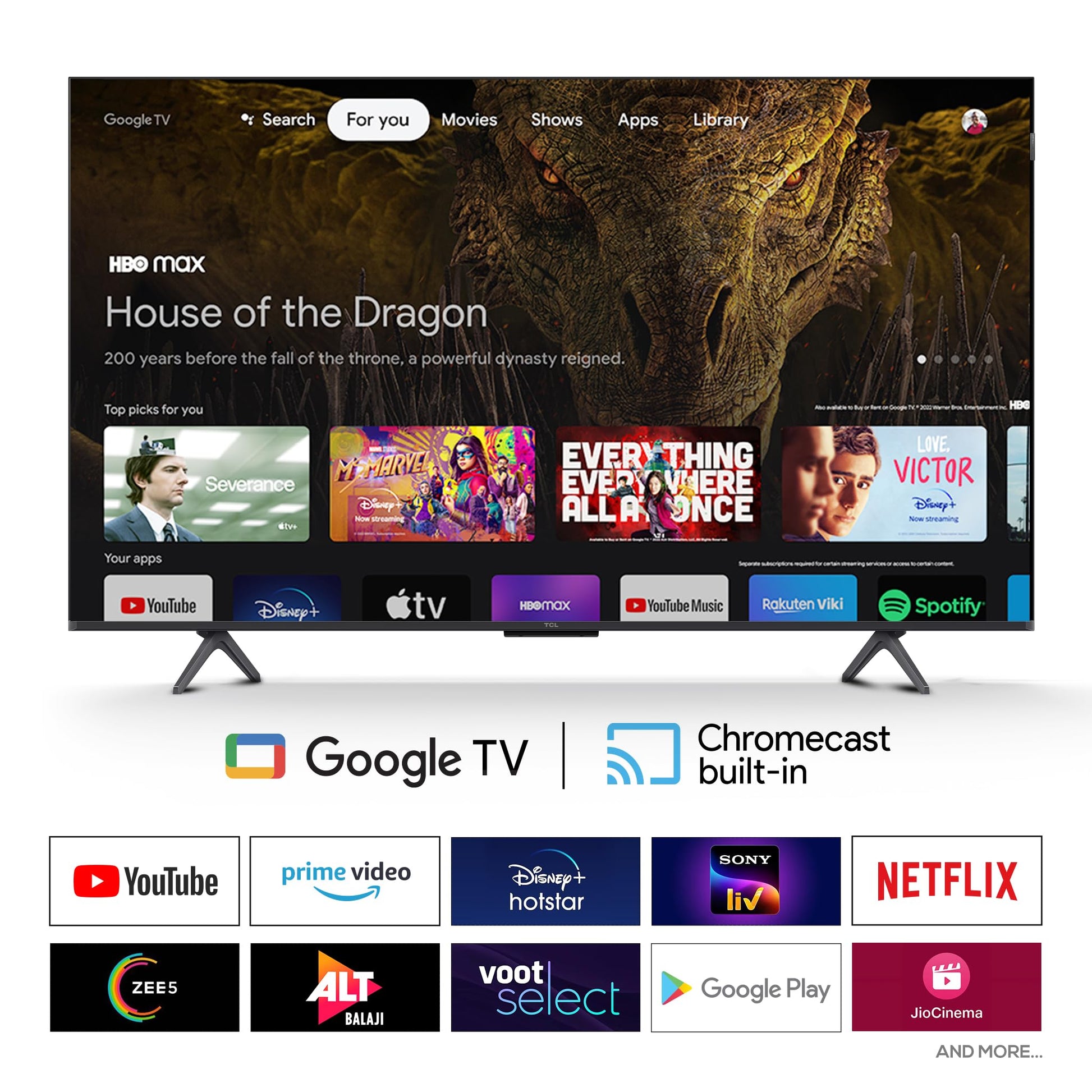 TCL 139 cm (55 Inches) 4K UHD Smart QD-Mini LED Google TV | 144Hz Refresh Rate | 3GB RAM | 46W Onkyo 2.1 | Upto 512+ Zones | IMAX Enhanced | 55Q6C
