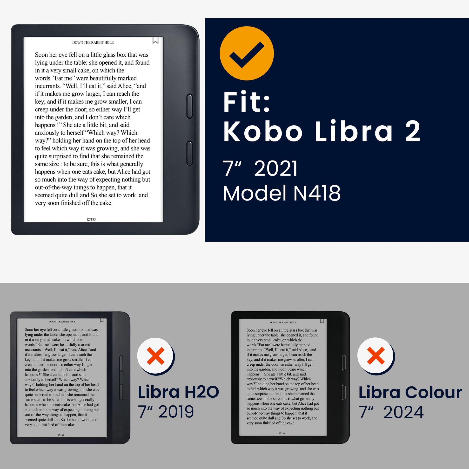 kwmobile Carcasa Compatible con Kobo Libra 2 Funda - Funda con Tapa y Cierre magnético de Cuero sintético - Degradado Mariposas