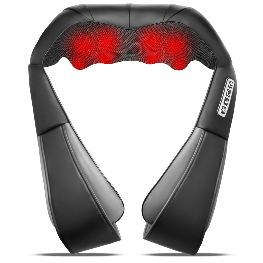 UFFAE Shiatsu Neck and Back Massager with Heat, Electric Deep Tissue Kneading Neck and Shoulder Massage, Best Gifts for Women Men Mom Dad Mothers Fathers Day Birthday Gift (NOT Cordless)