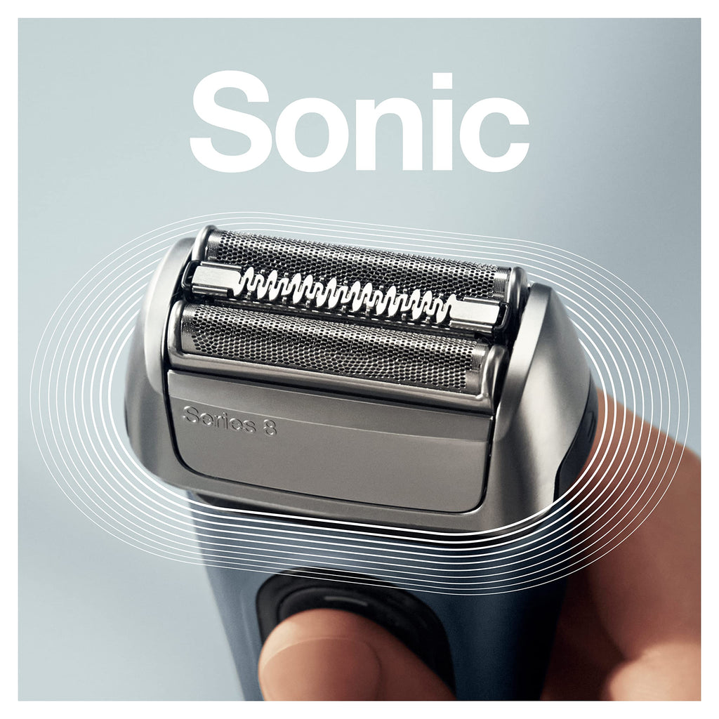 Braun Series 8 electric shaver shaving head, original replacement shaving part from the manufacturer suitable for Braun men's shaver series 8, 83M, matt, pack of 1
