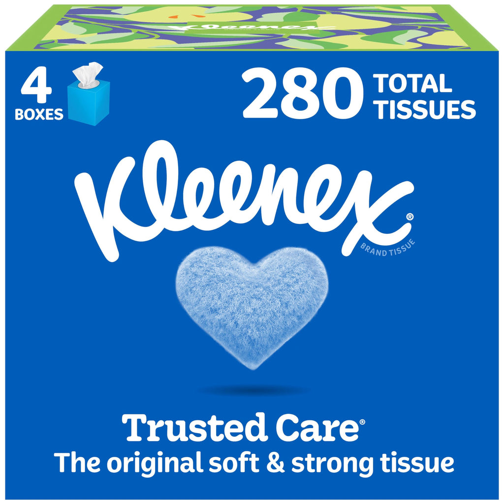 Kleenex Everyday Facial Tissues, 210 Tissues per Flat Box, 18 Pack