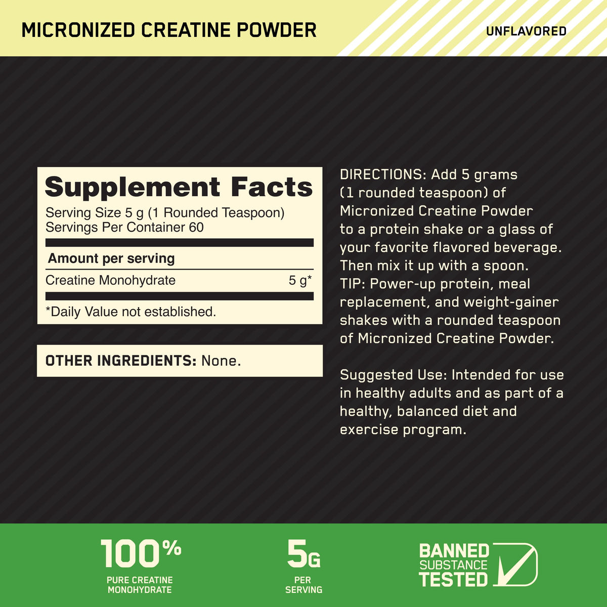 Optimum Nutrition ON Gold Standard 100% Whey Protein Primary Source Isolate - Double Rich Chocolate, 2 Lbs + ON Micronized Creatine Monohydrate Powder - Unflavored, 300 Grams
